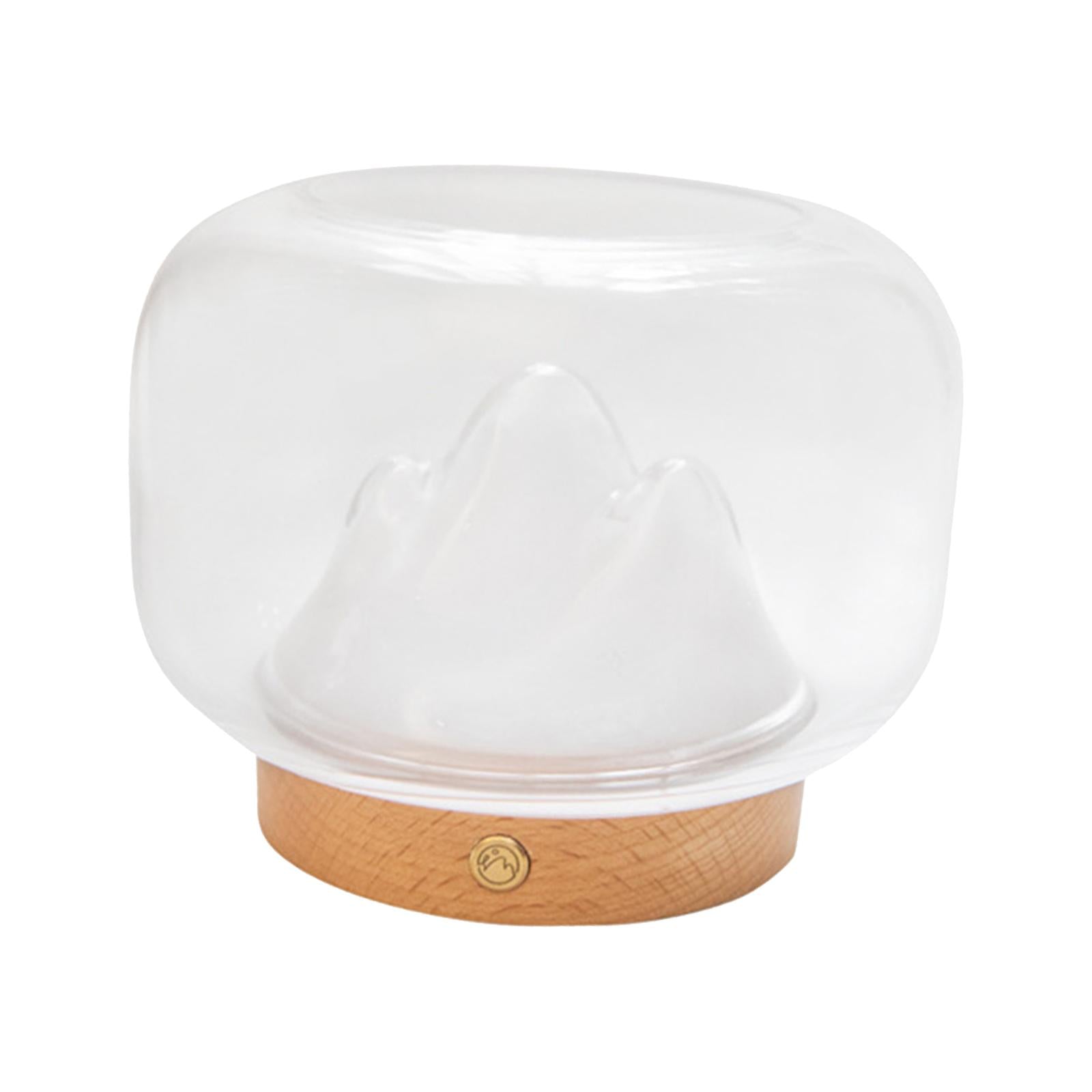 Creative Snow Mountain Shape Night Light Ornament Fish Bowl Thickened Glass