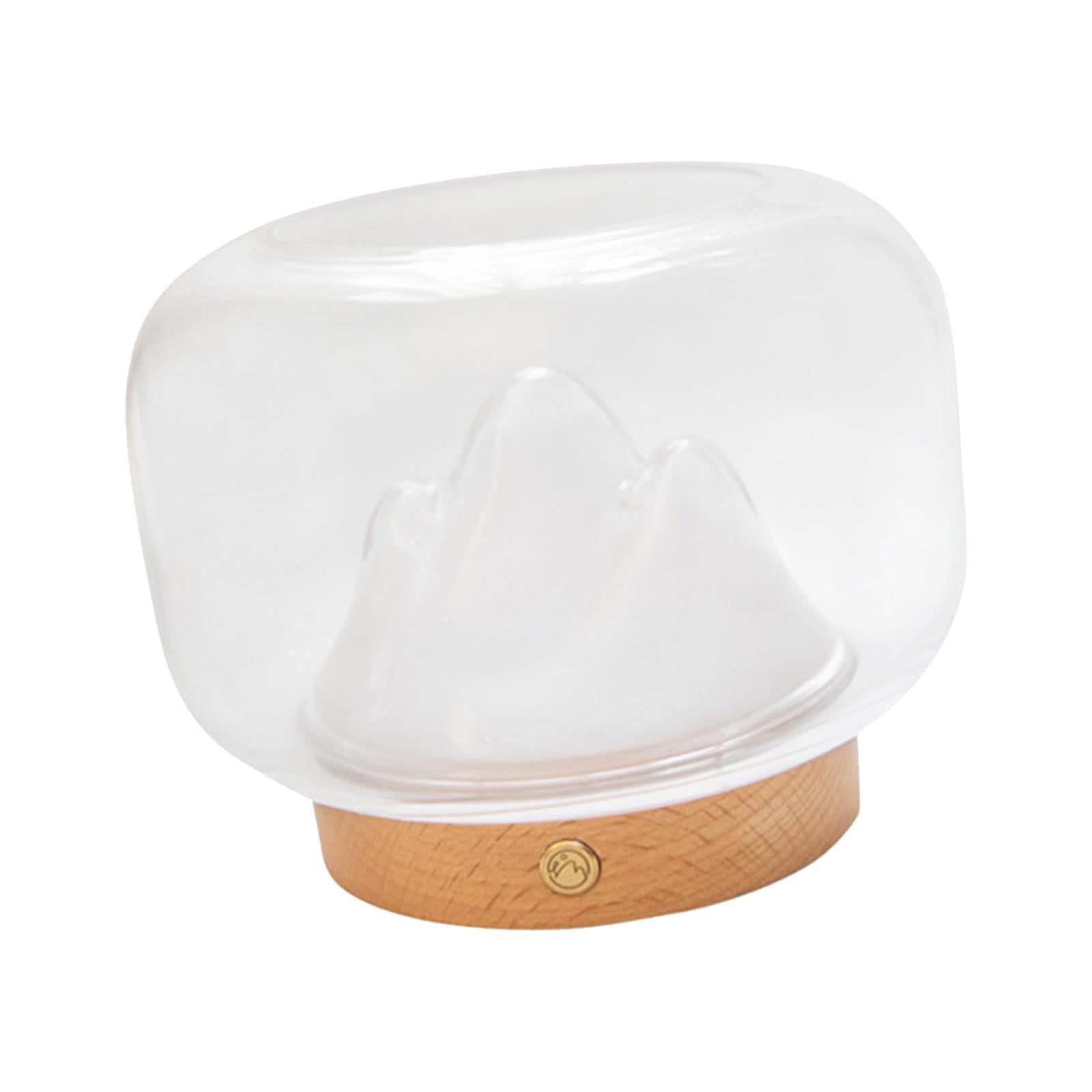 Creative Snow Mountain Shape Night Light Ornament Fish Bowl Thickened Glass