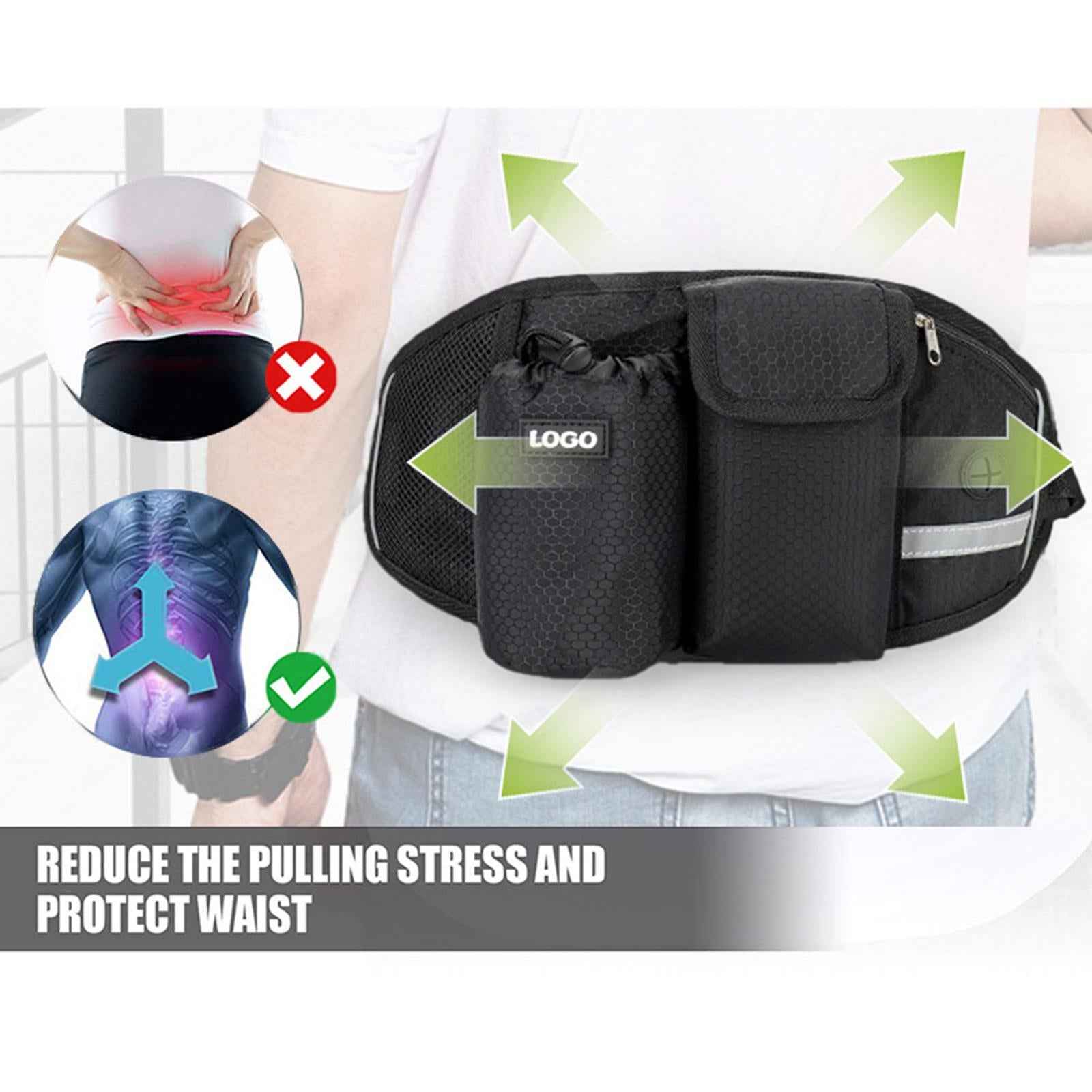 Hands Free Dog Leash Running Waist Belt Pet Walking Elastic Leashes+Bag Leash Only