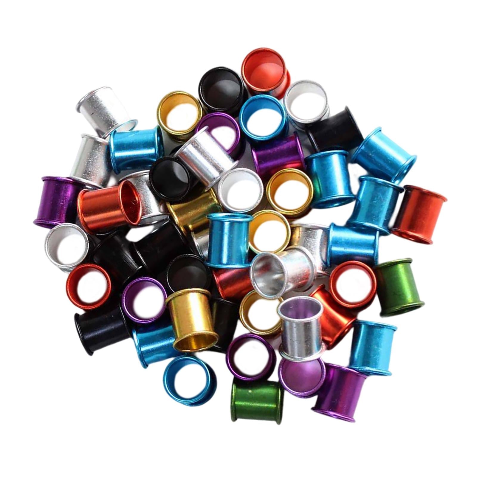 100x Pigeon Foot Rings 8mm Racing Dove Leg Bands for Parrot Quail Multicolor