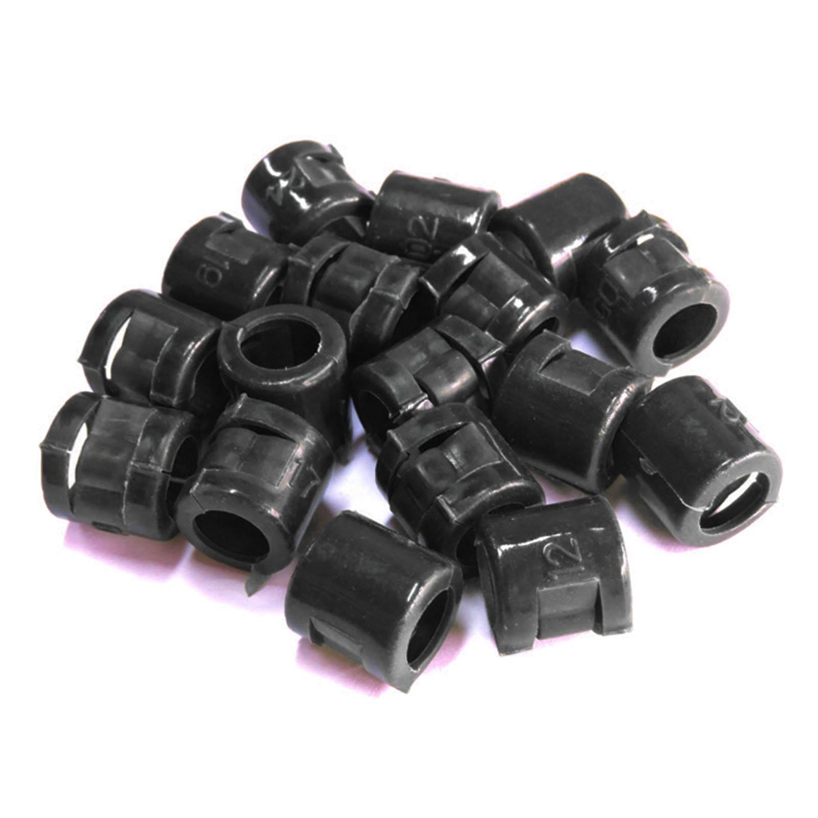 100Pcs Birds Foot Bands Competition Pigeon Clip On Leg Rings Mixed Colors