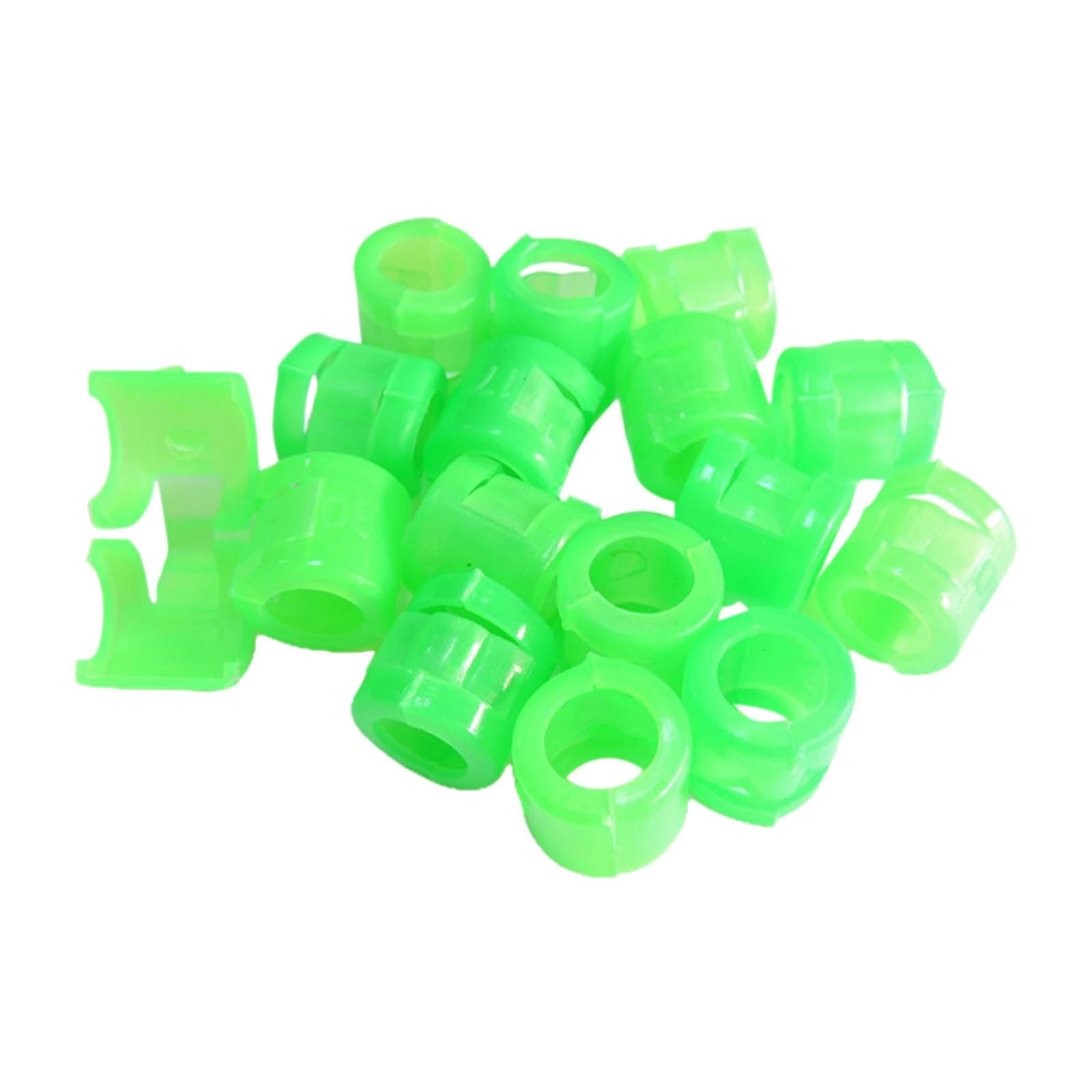 100Pcs Birds Foot Bands Competition Pigeon Clip On Leg Rings Mixed Colors