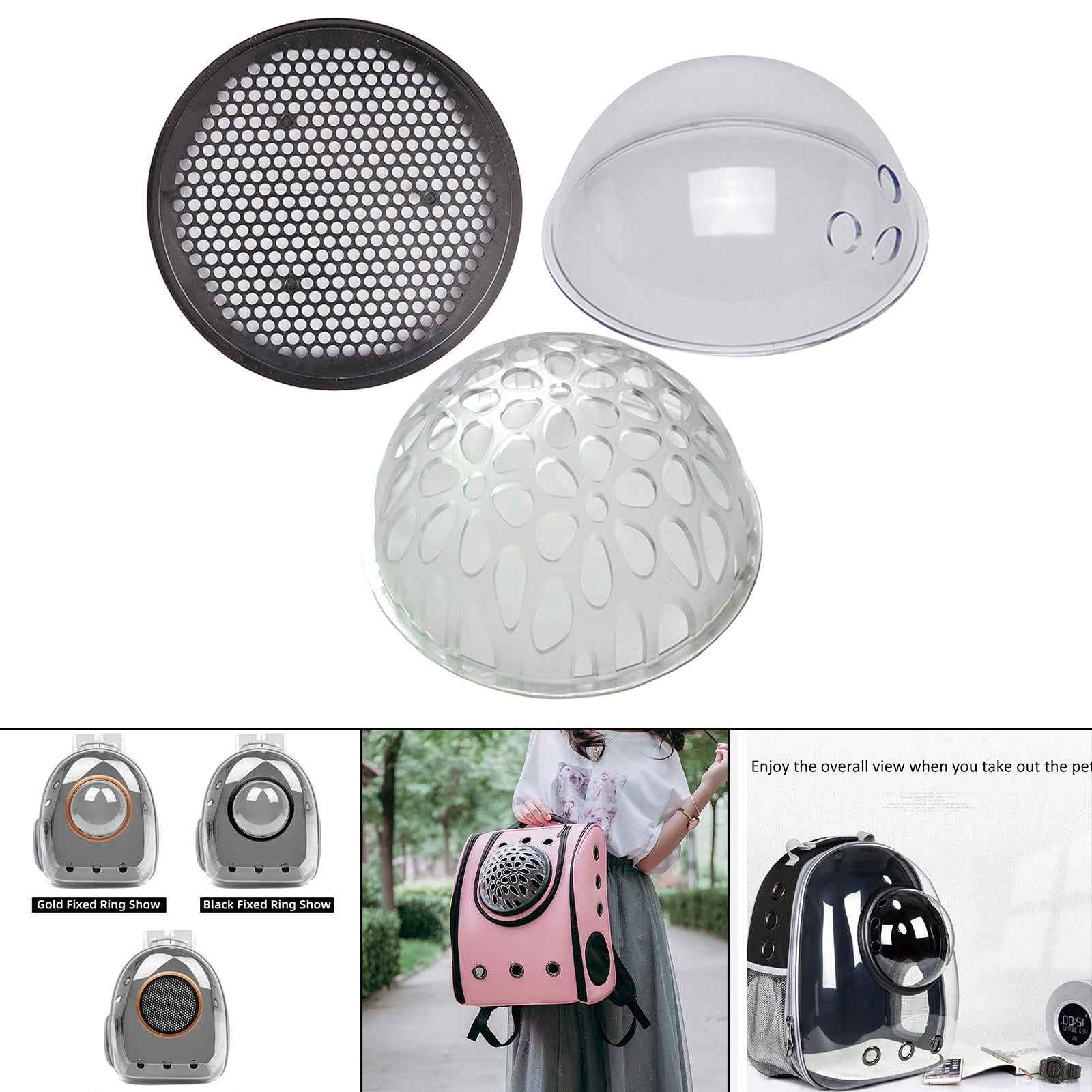 Pet Cat Carrier Backpack Cover Bubble Backpack Bag Capsule for Sightseeing Honeycomb