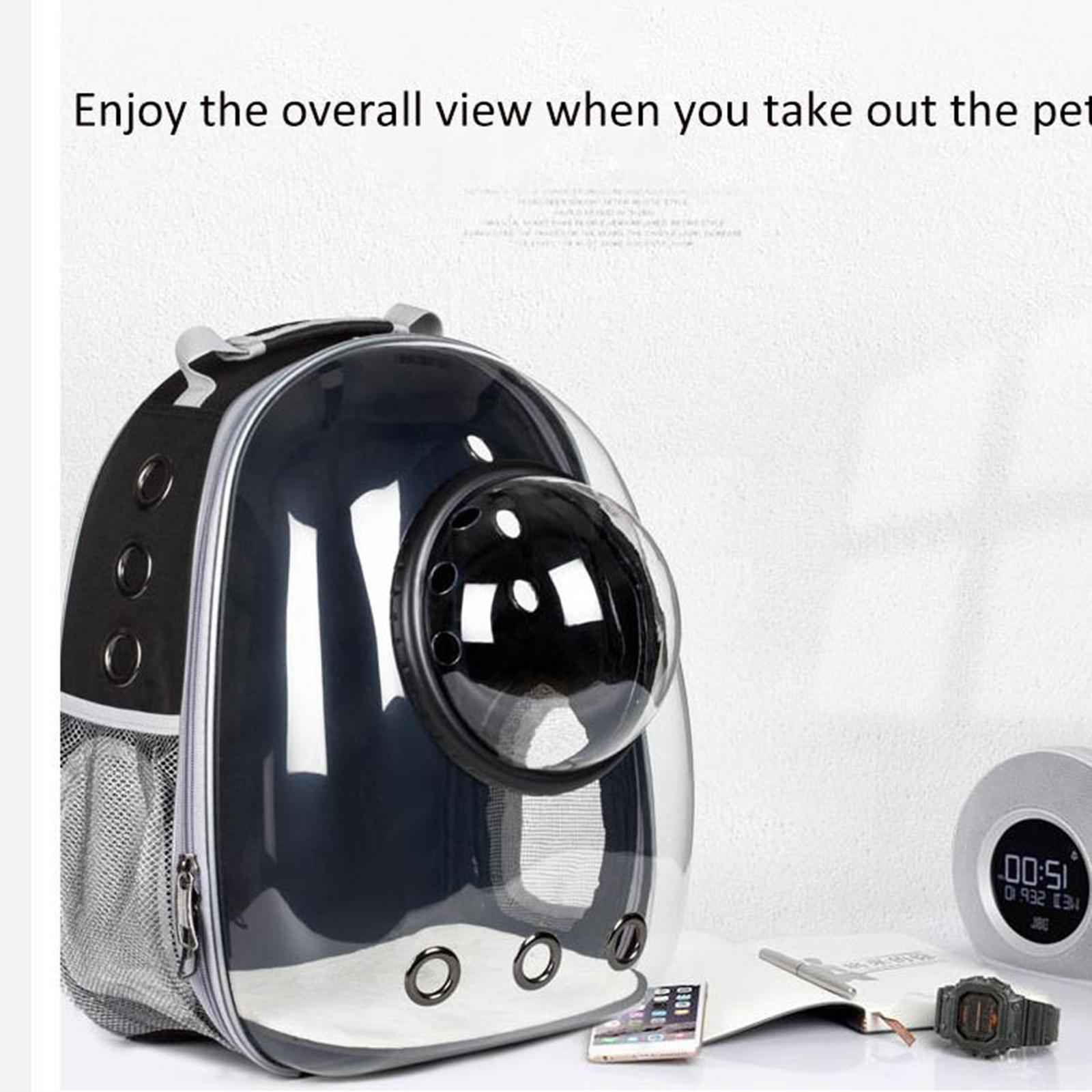 Pet Cat Carrier Backpack Cover Bubble Backpack Bag Capsule for Sightseeing Clear