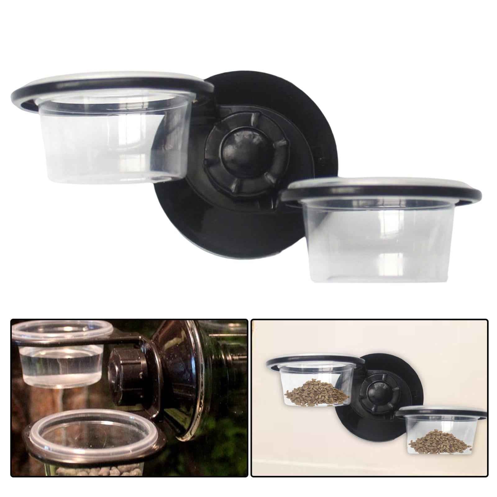 Reptile Feeder Bearded Dragon Gecko Lizard Worm Snake Anti Escape Bowls
