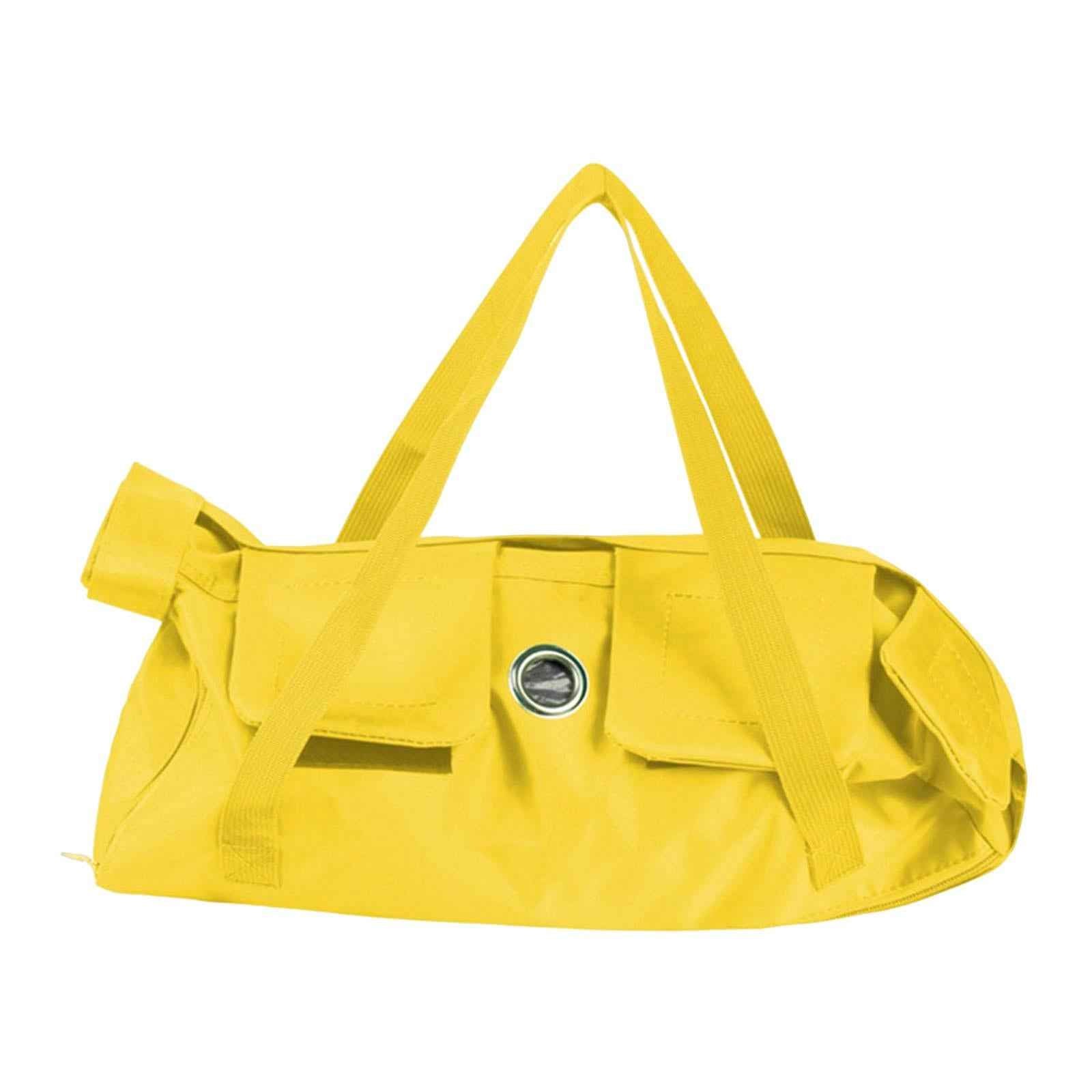 Cat Grooming Restraint Bag Anti Bite Anti Scratching Nail Trimming Bathing Yellow 37cmx24cm S