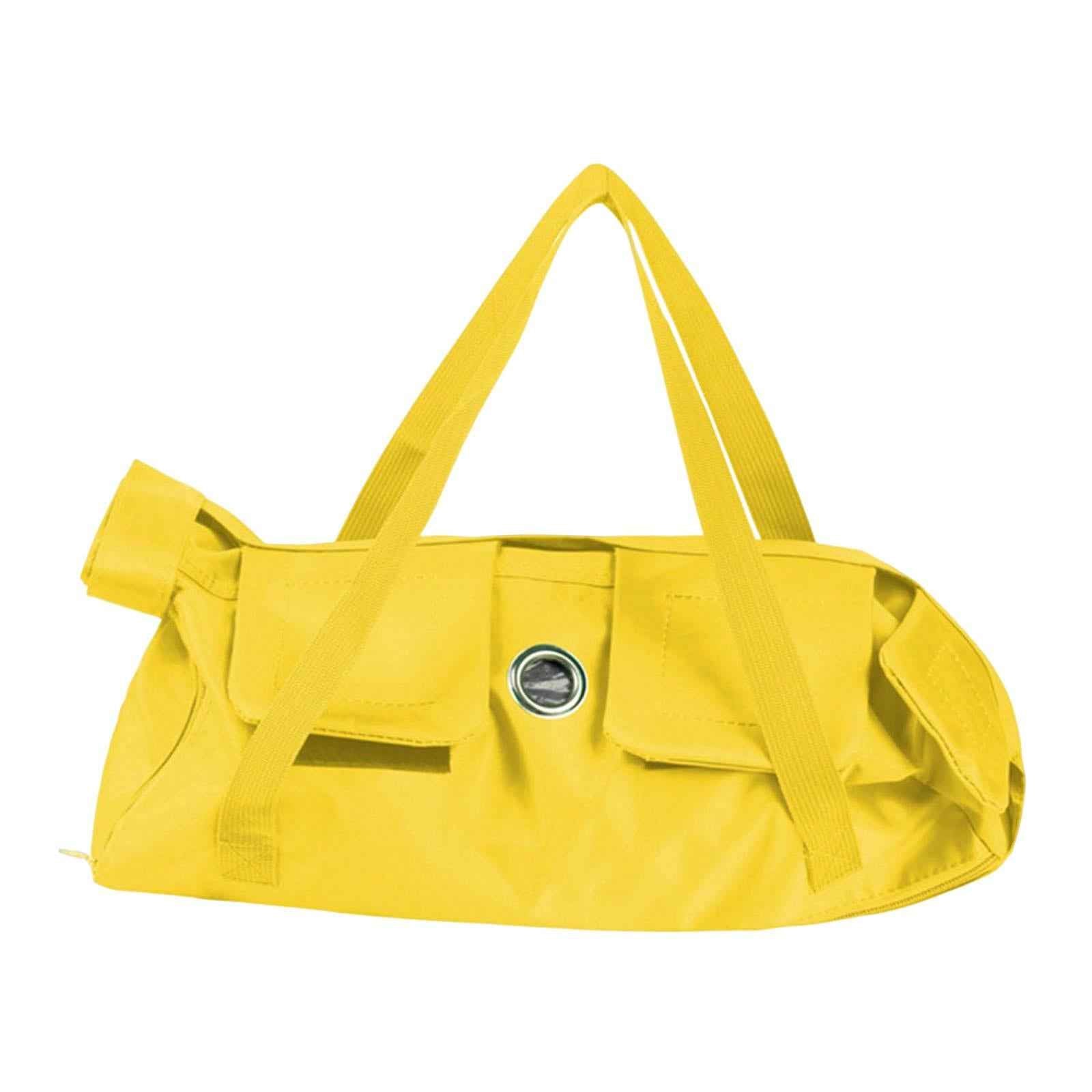 Cat Grooming Restraint Bag Anti Bite Anti Scratching Nail Trimming Bathing Yellow 37cmx24cm S