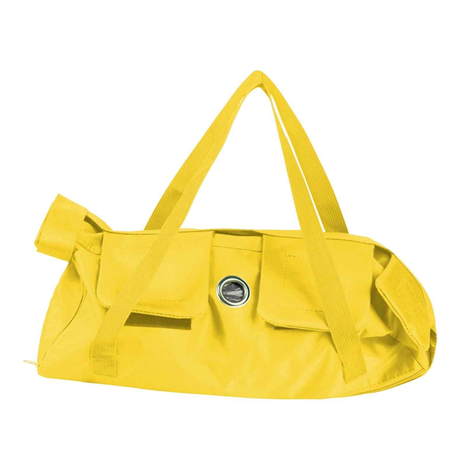 Cat Grooming Restraint Bag Anti Bite Anti Scratching Nail Trimming Bathing Yellow 37cmx24cm S