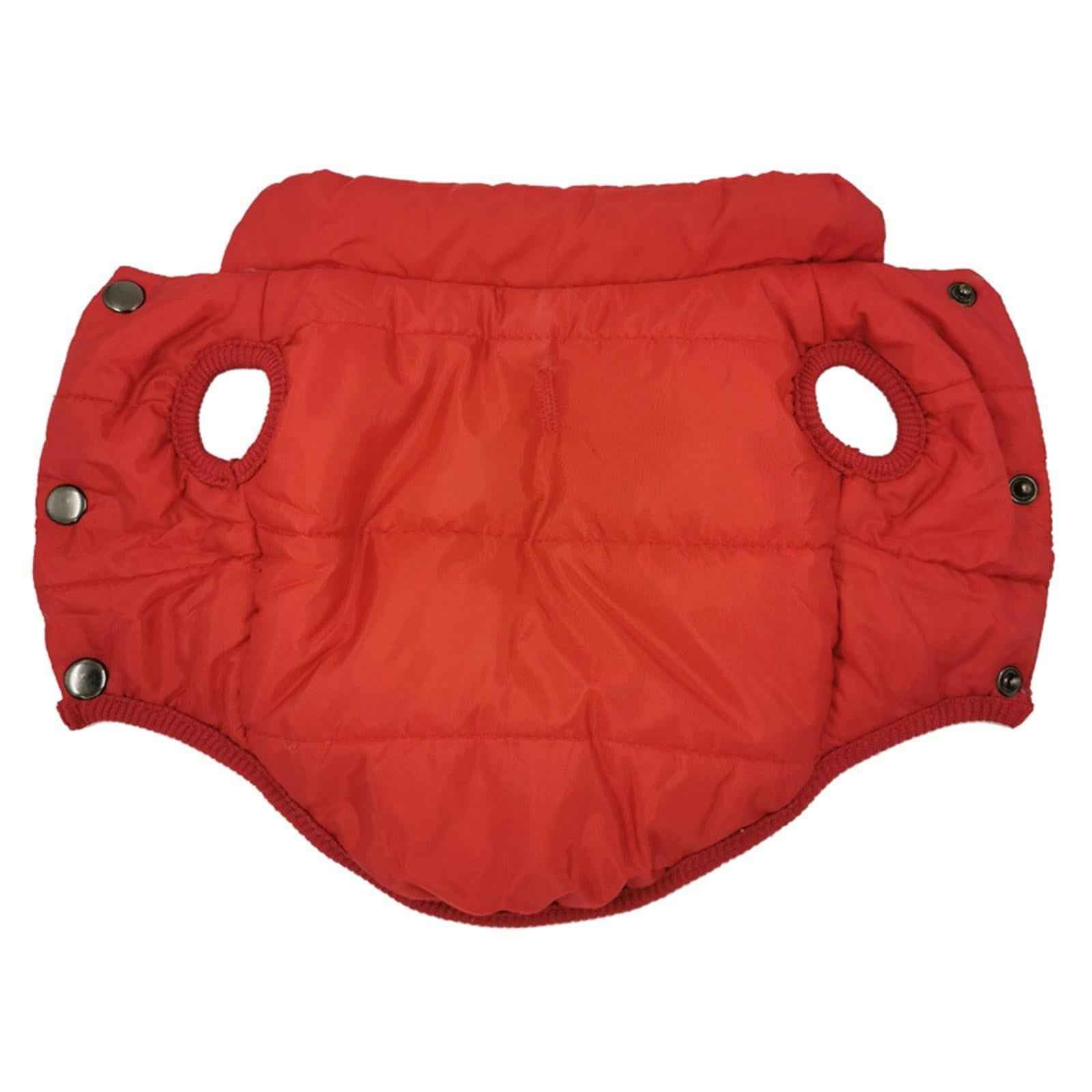 Winter Jacket Coat Cold Weather Comfortable Small Dog Clothes for Puppy Red