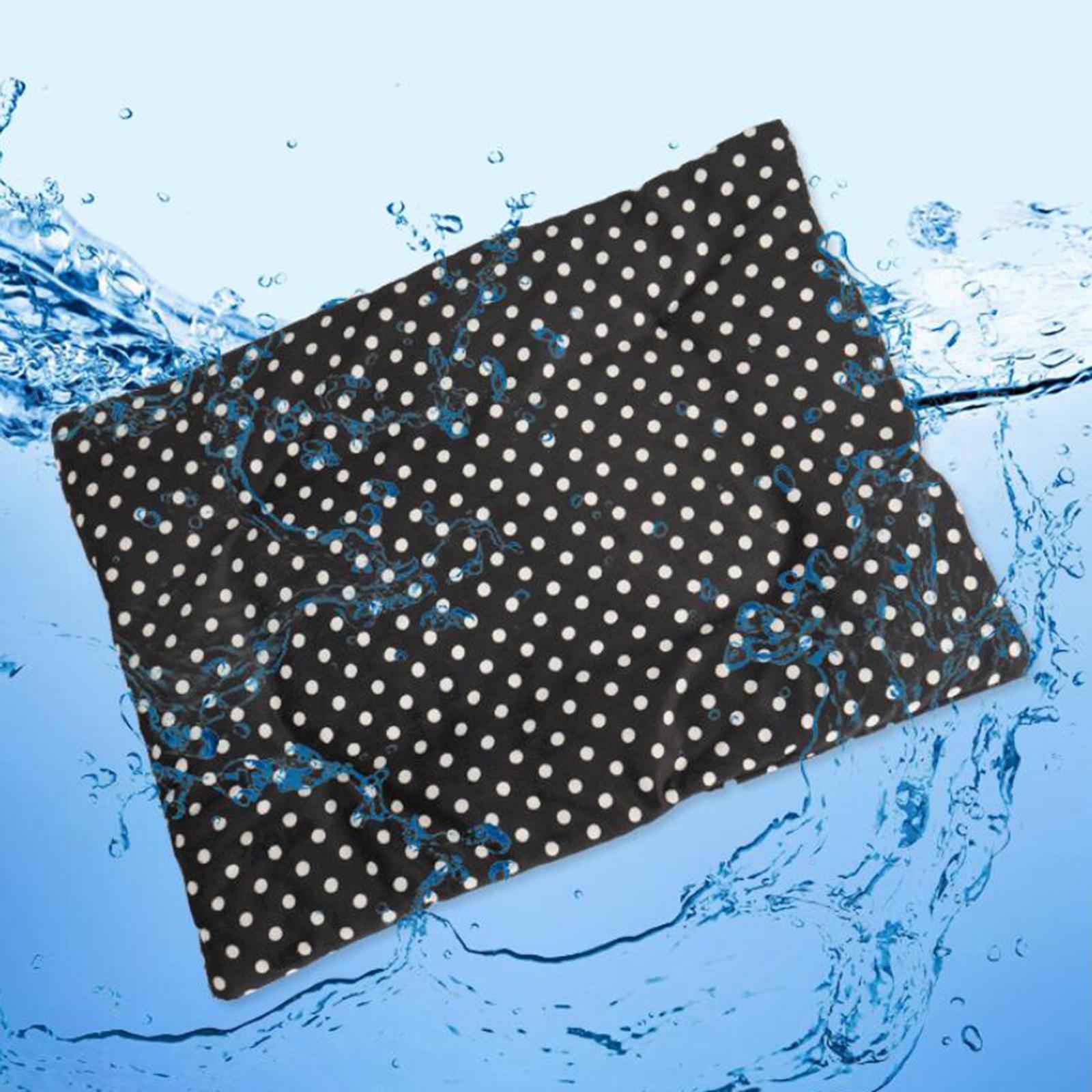 Cats Dogs Bed 3 Adjustable Temperature Portable Comfortable Pet Heating Pads Black 27cmx37cm