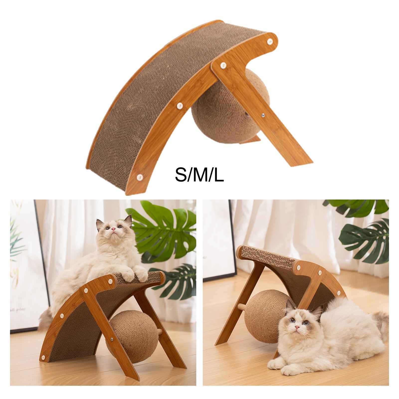 Cat Scratching Board Cat Scratch Ball Cardboard Cat Scratcher for Dogs Puppy S 31cmx16cmx20cm
