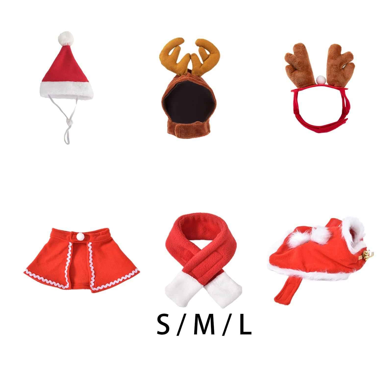 Dog Cat Pet Santa Hat Christmas Decoration Photo Props for Puppy Kitten Cats