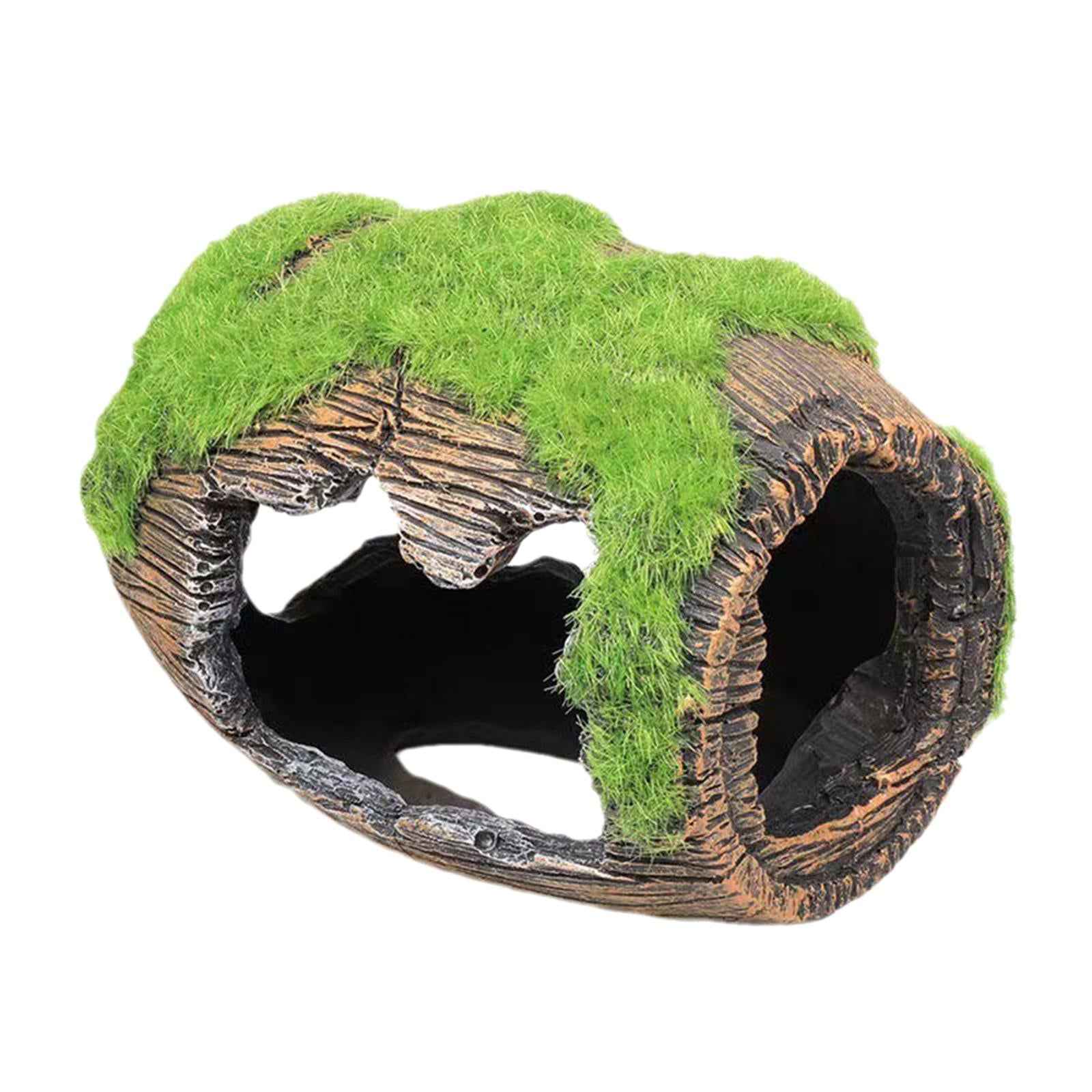 Broken Barrel Aquarium Decorations Resin Aquarium Ornament for Cichlid Betta Small
