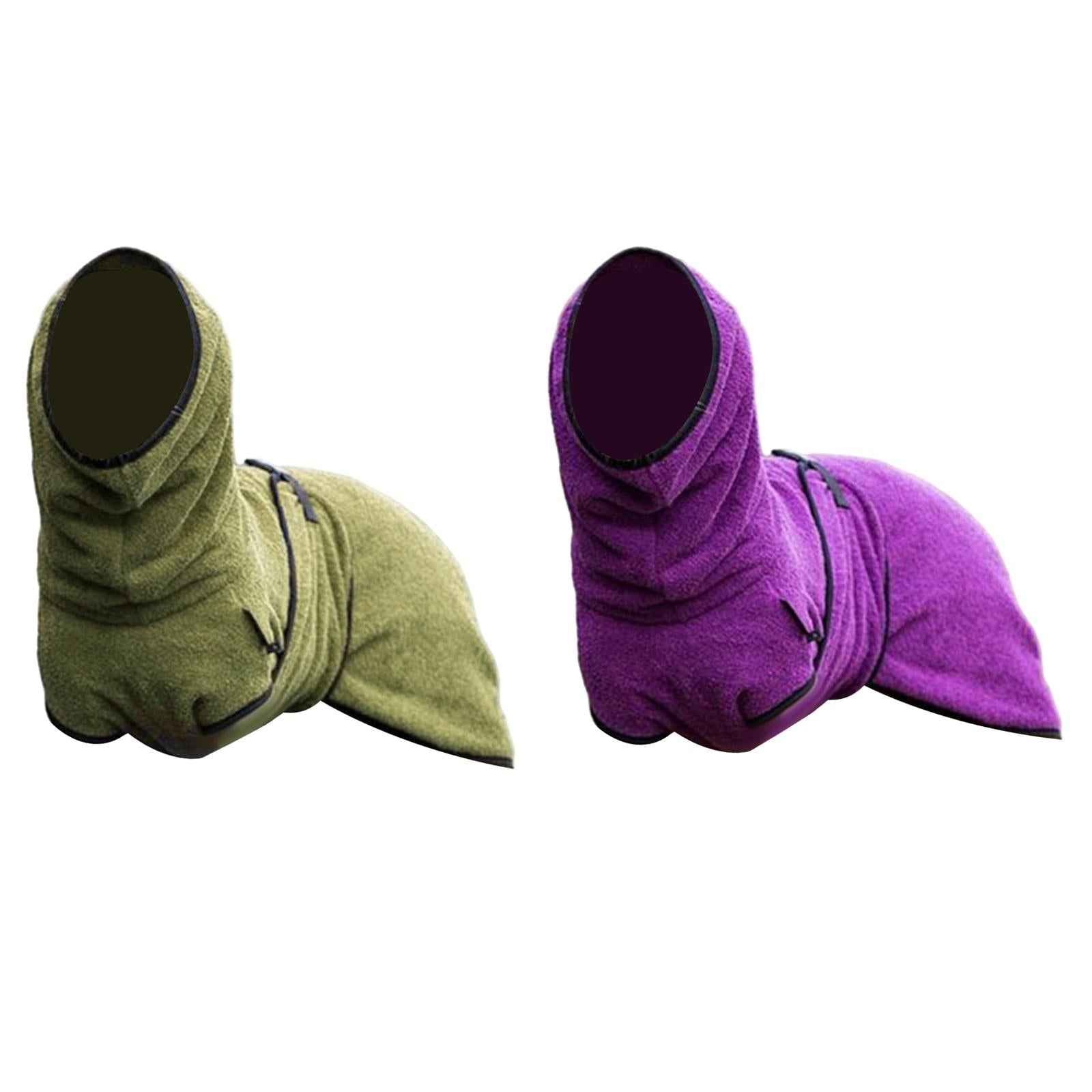 Warm Dog Coat for Pet Shower Bath Absorbent Dog Towel for Park Walking Beach Violet S