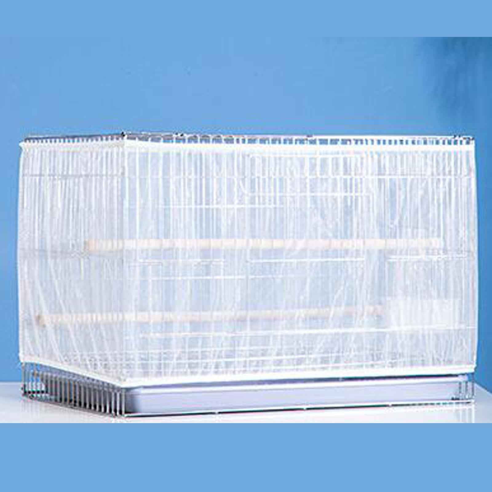 Universal Bird Cage Mesh Cover Parrot Cage Skirt for Parakeet Cockatoo Macaw S