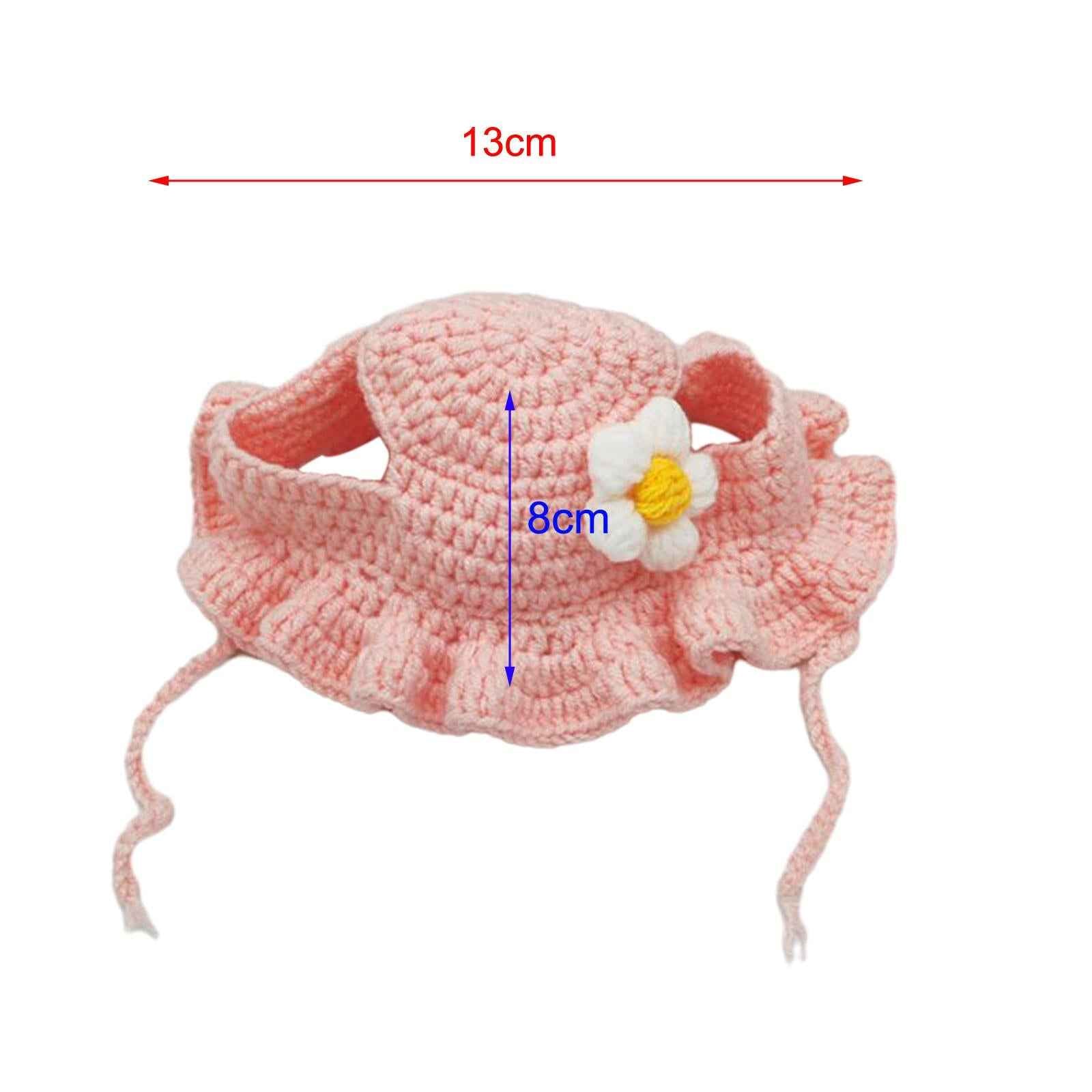Adorable Cat Hat Party Costume Accessory Winter Pet Hat for Cats Puppy Party Pink S