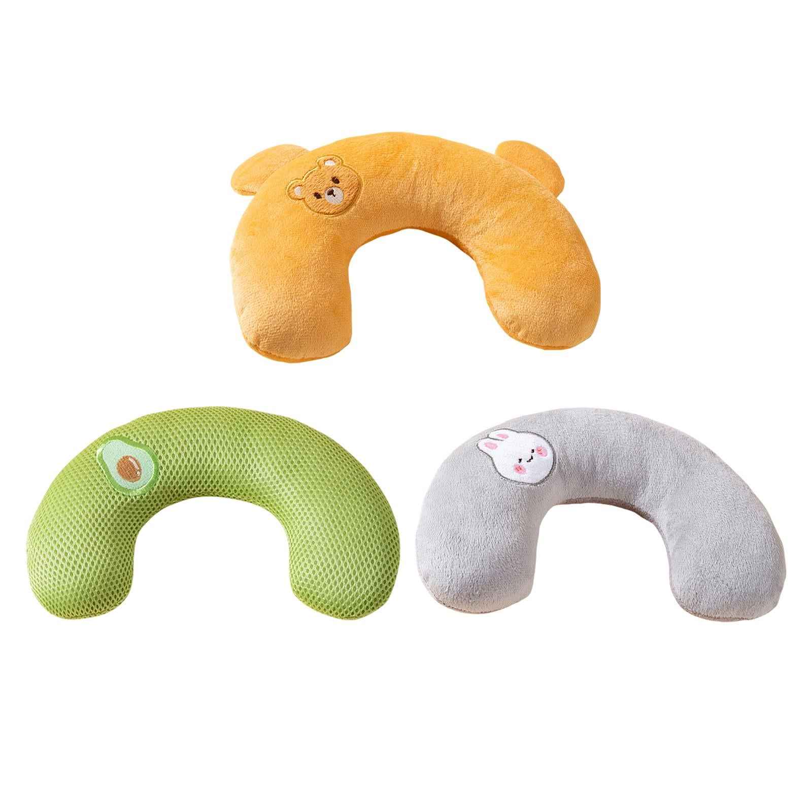 Pet Cat Pillow Washable Interactive Toy Cute Animal Pillow for Dog Cat Puppy Green Avocado