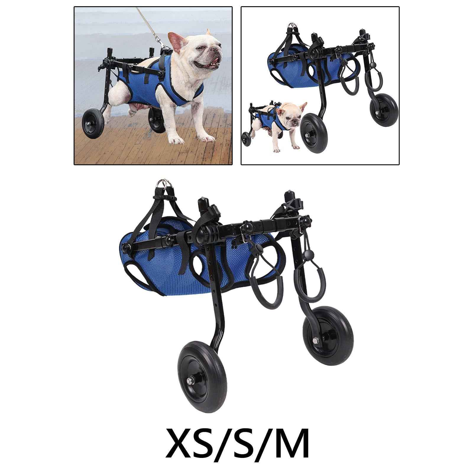 Dog Wheelchair for Back Legs for Disabled Dog Pets Leg Brace and Hip Support XS