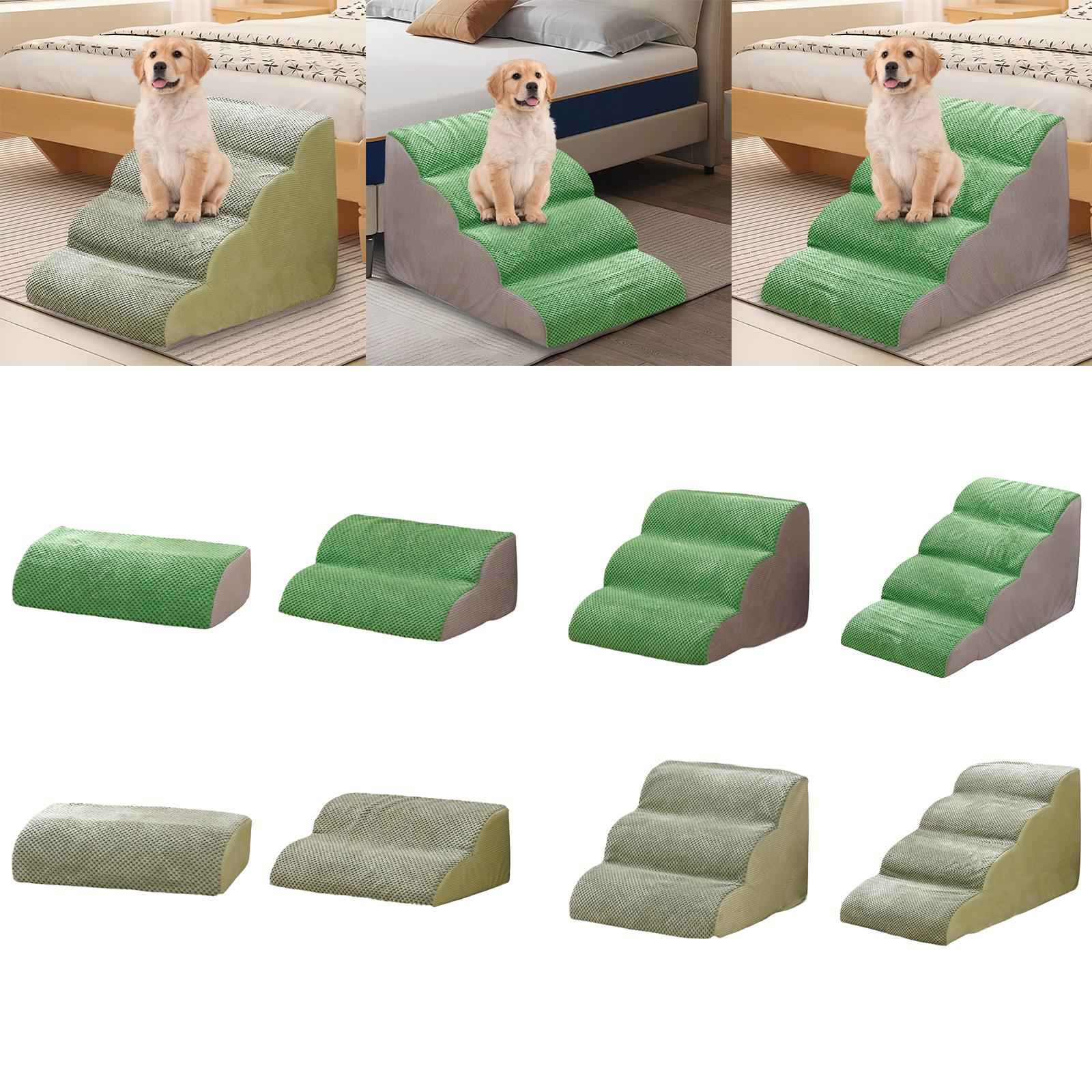 Dog Ramps Steps Lightweight Pet Steps Indoor for Small Pets Puppy Older Dogs 1 Step Green