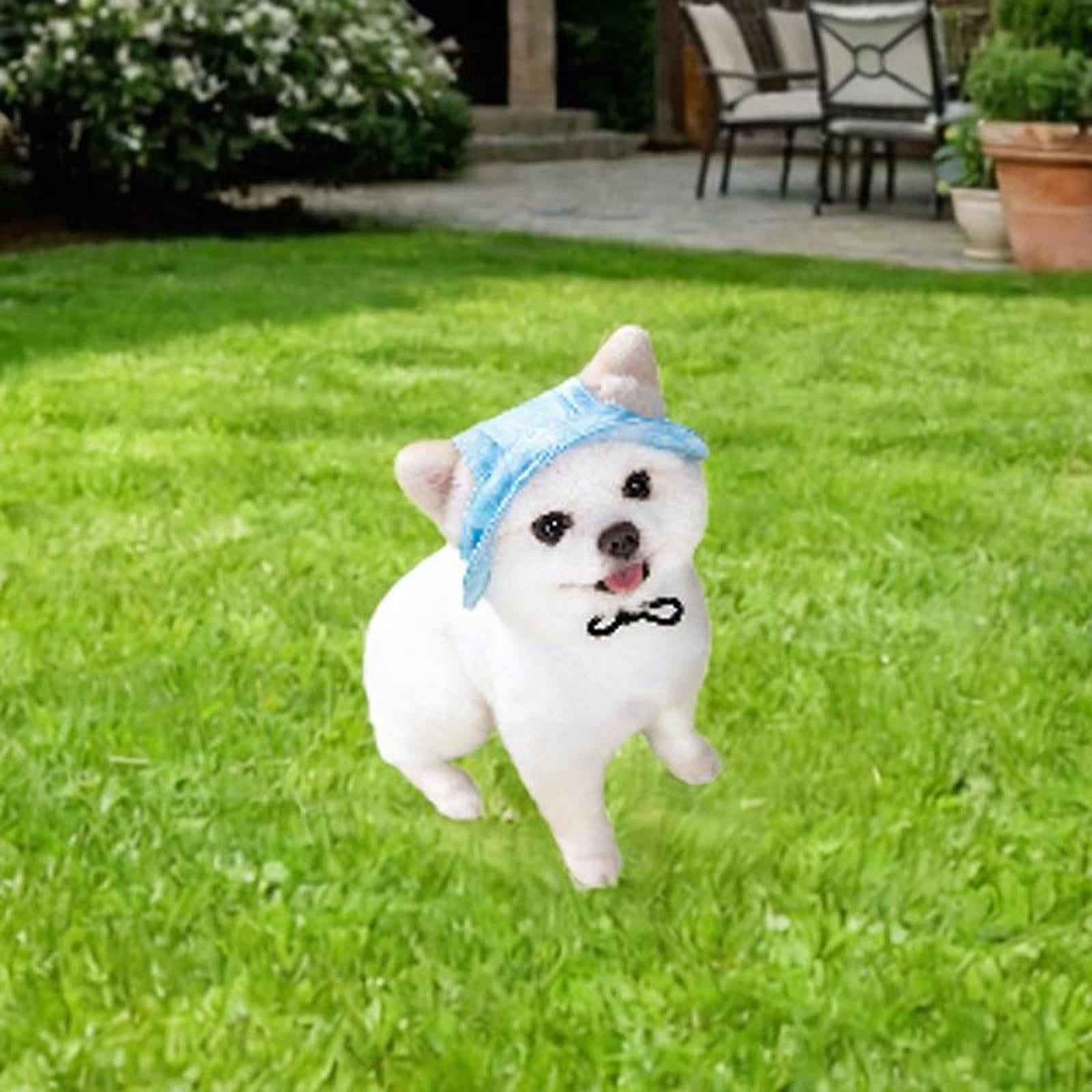 Pet Baseball Cap with Ear Holes Bucket Hat Cats Visor Hat for Summer Walking L Blue
