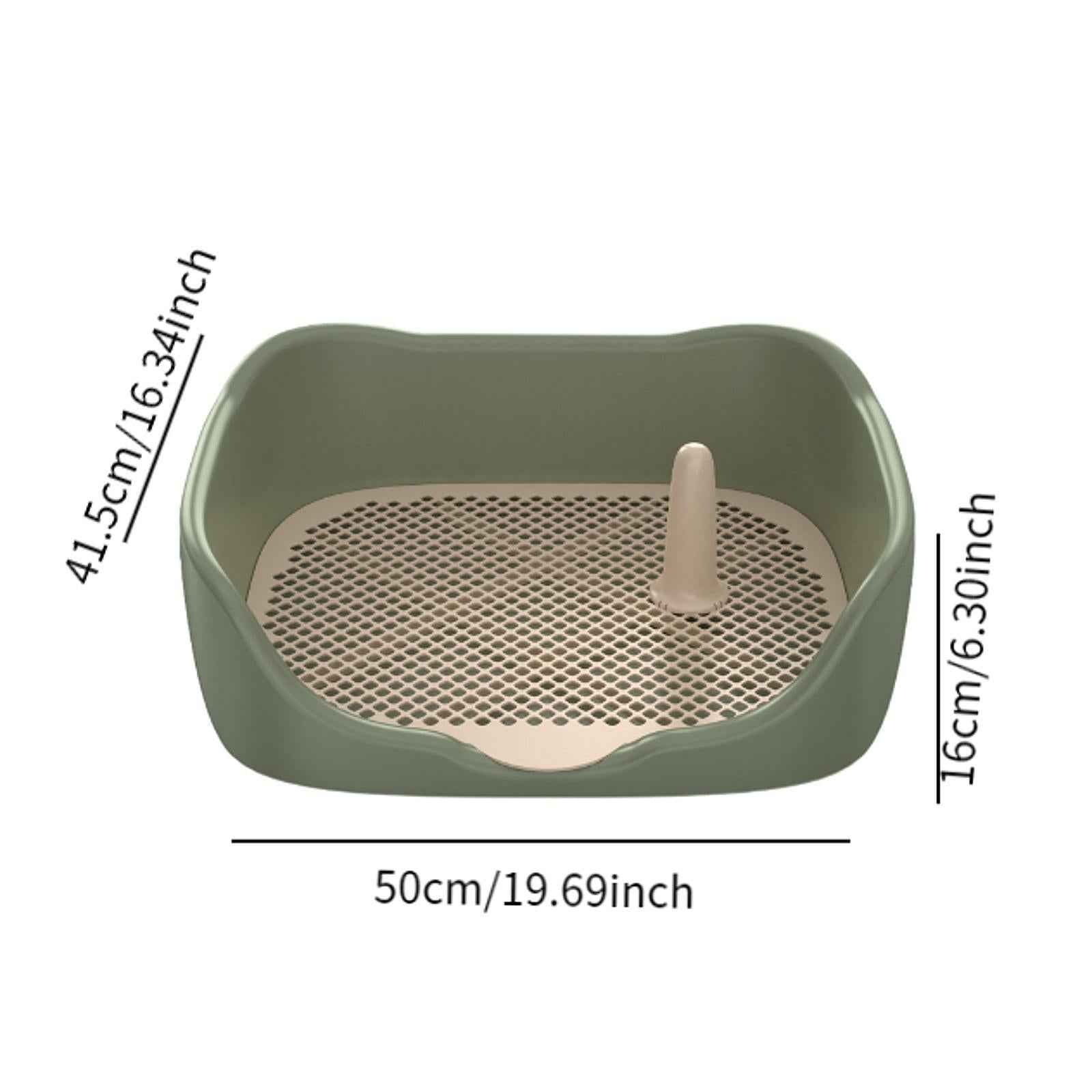 Dog Toilet Pet Pee Toilet Indoor Potty Tray Indoor Puppy Training Potty Tray Green Large