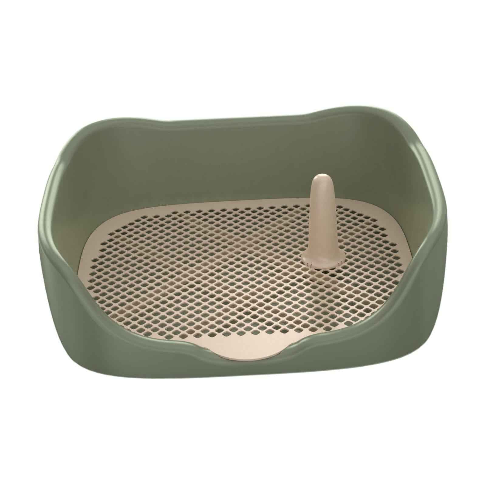 Dog Toilet Pet Pee Toilet Indoor Potty Tray Indoor Puppy Training Potty Tray Green Large