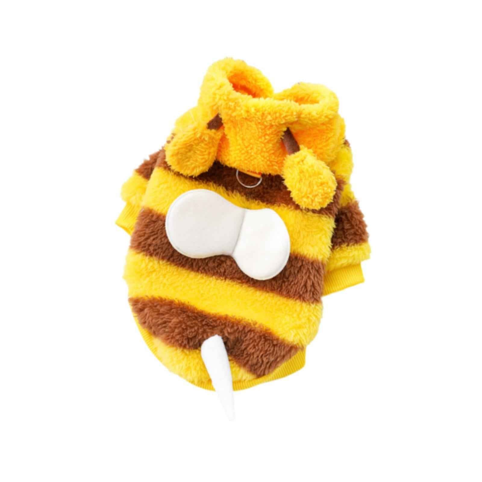 Dog Bee Costume Cat Puppy Party Clothing for Holiday Party Stage Performance M