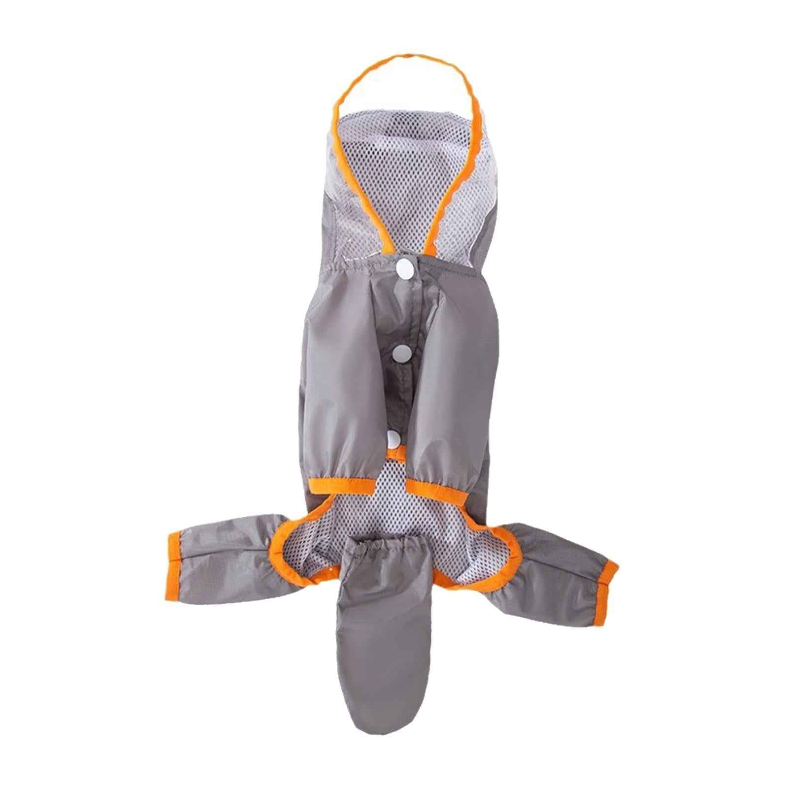 Dogs Raincoat with Hood Full Body Dog Rain Jacket for Walking Outdoor Hiking M