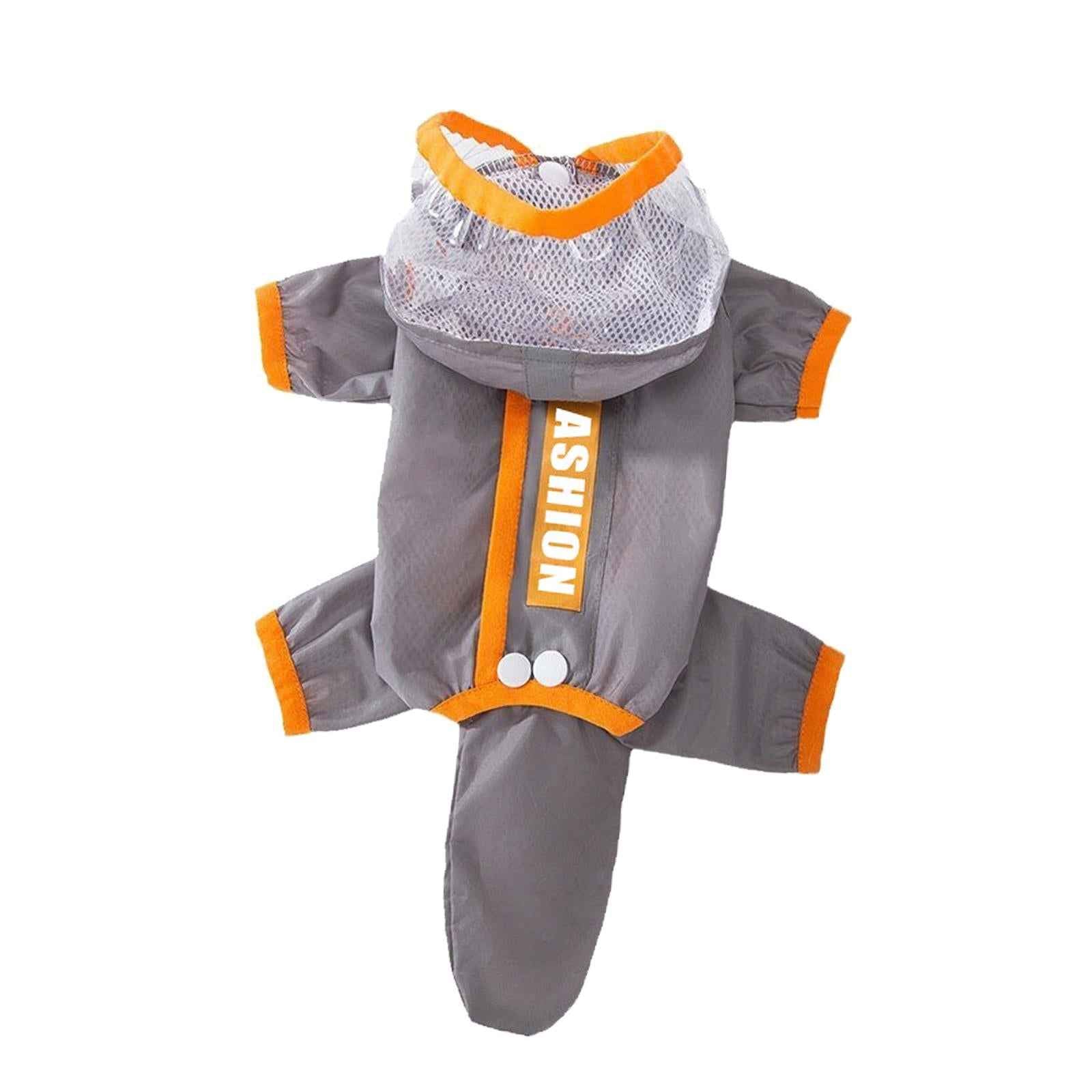 Dogs Raincoat with Hood Full Body Dog Rain Jacket for Walking Outdoor Hiking M
