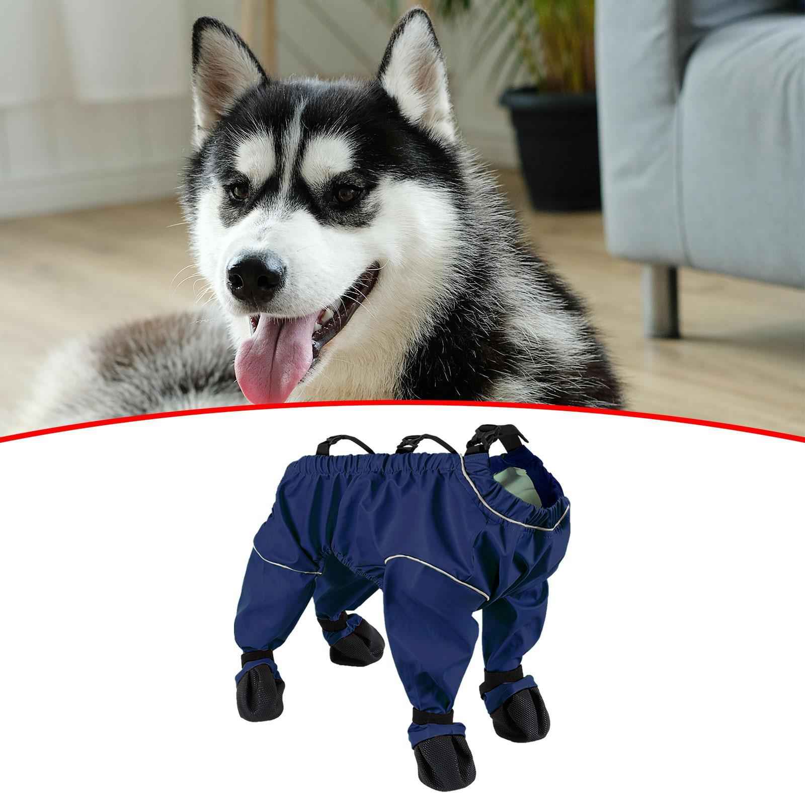 Dog Suspender Boots Waterproof Paw Protectors for Running Hiking Walking S