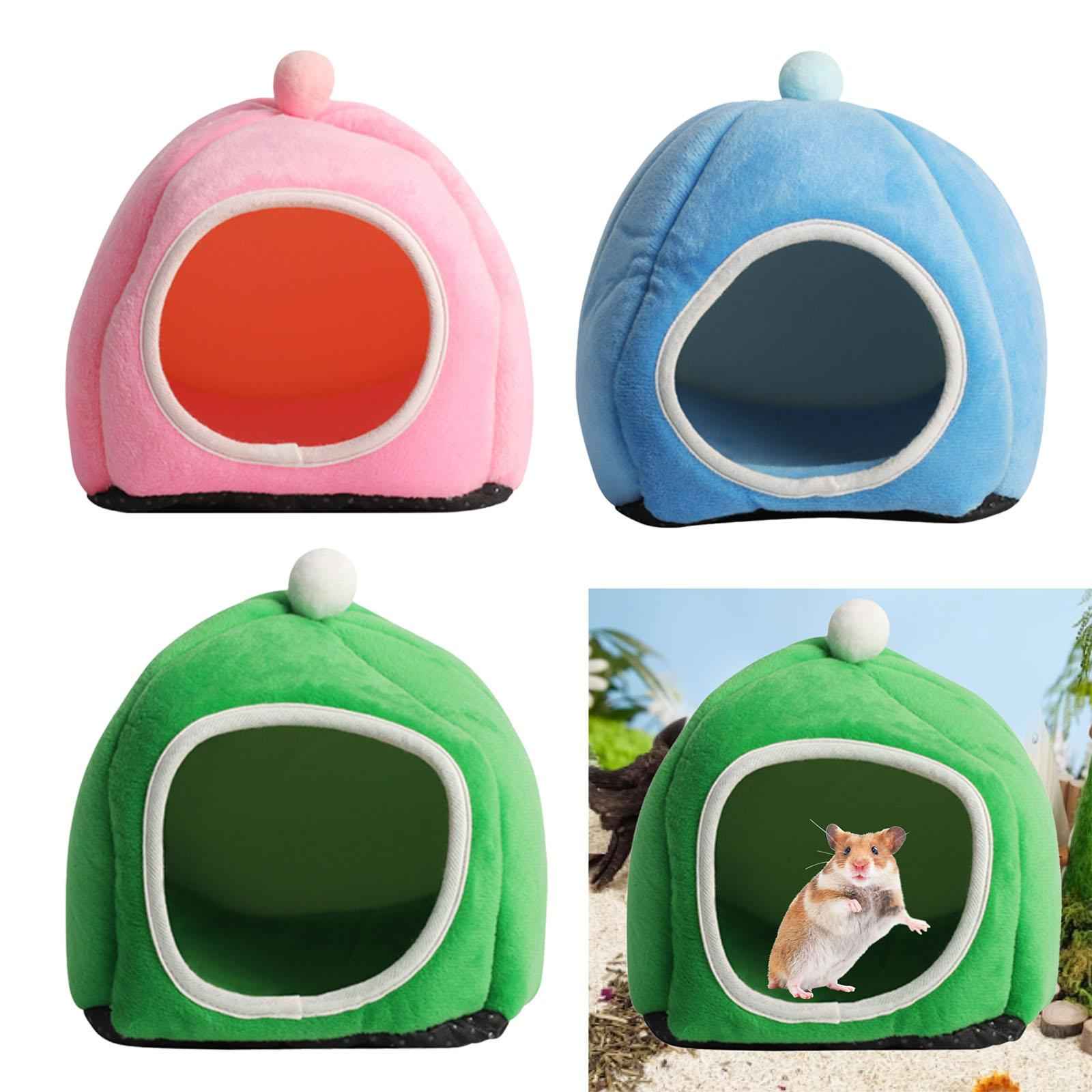 Semi Closed Hamster Nest Hedgehog Chinchilla Guinea Pig House for Guinea Pig Pink