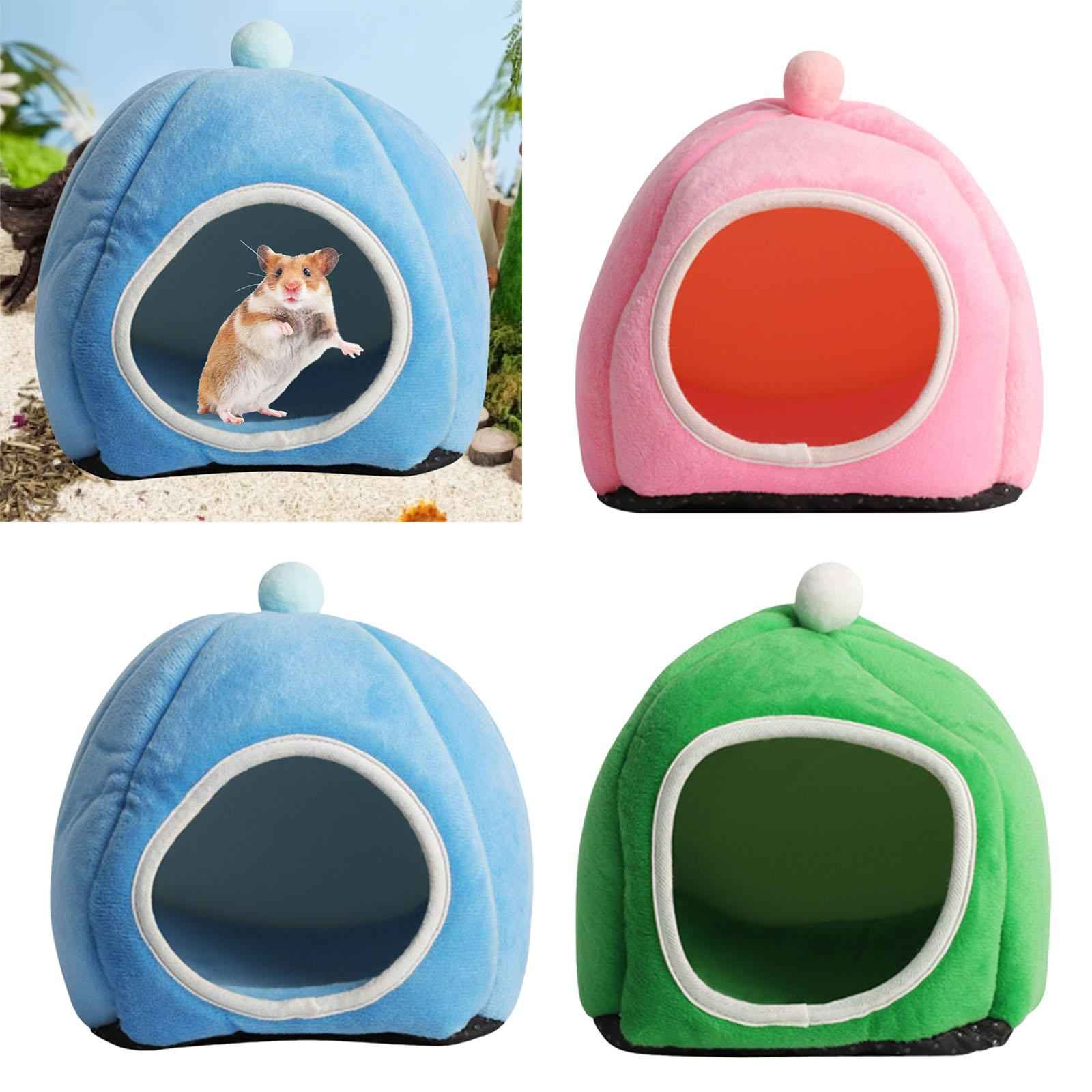 Semi Closed Hamster Nest Hedgehog Chinchilla Guinea Pig House for Guinea Pig Pink