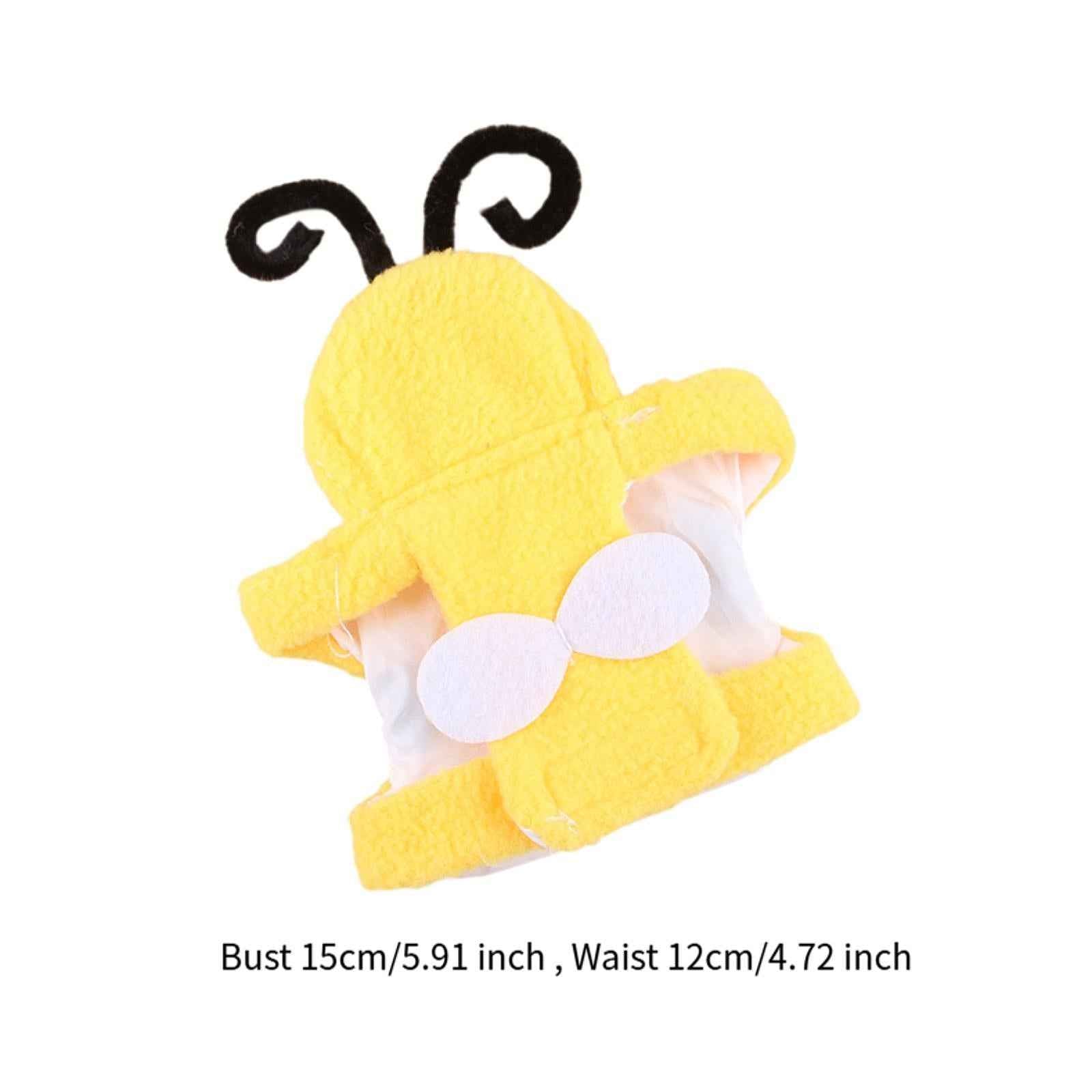 Pet Bird Clothes Bee Shaped Bird Costume for Birthday Parakeet African Greys S