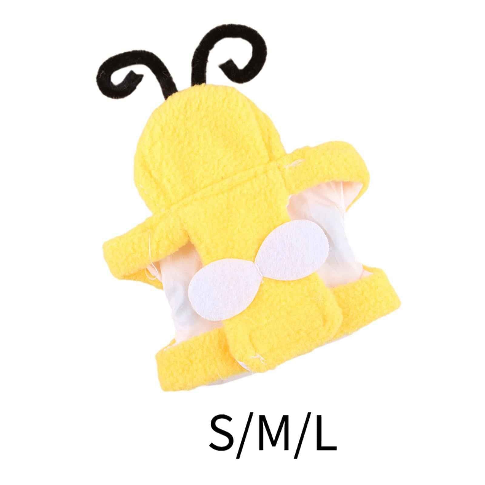 Pet Bird Clothes Bee Shaped Bird Costume for Birthday Parakeet African Greys S