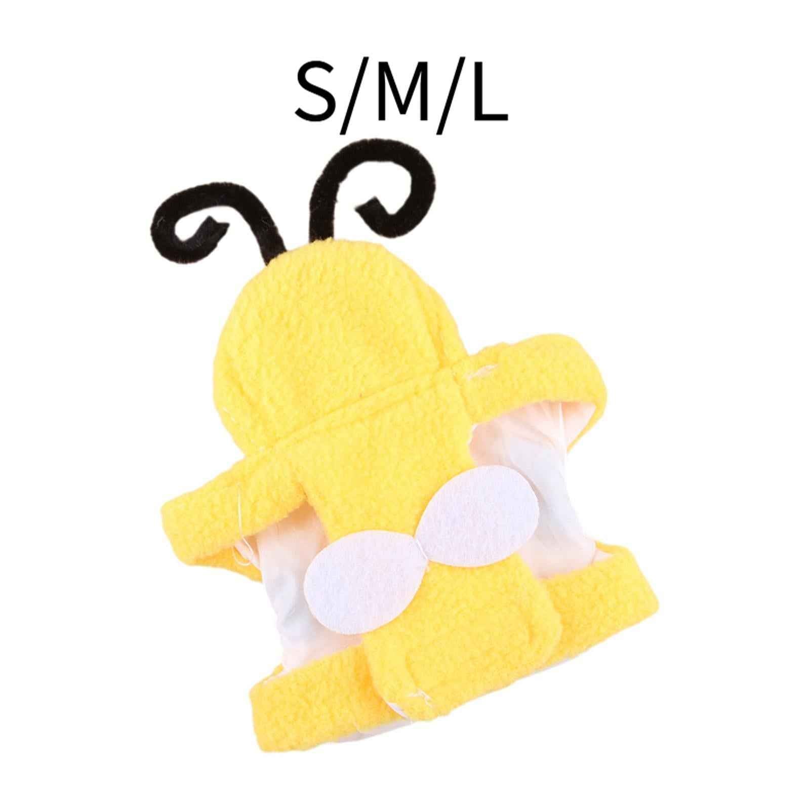 Pet Bird Clothes Bee Shaped Bird Costume for Birthday Parakeet African Greys S