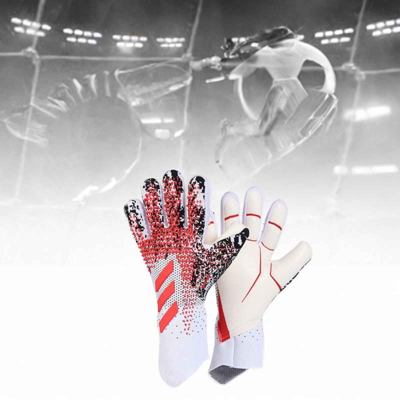 Kids Goalkeeper Gloves Sports Supplies for Football Lovers Children Beginner 8 Size Red