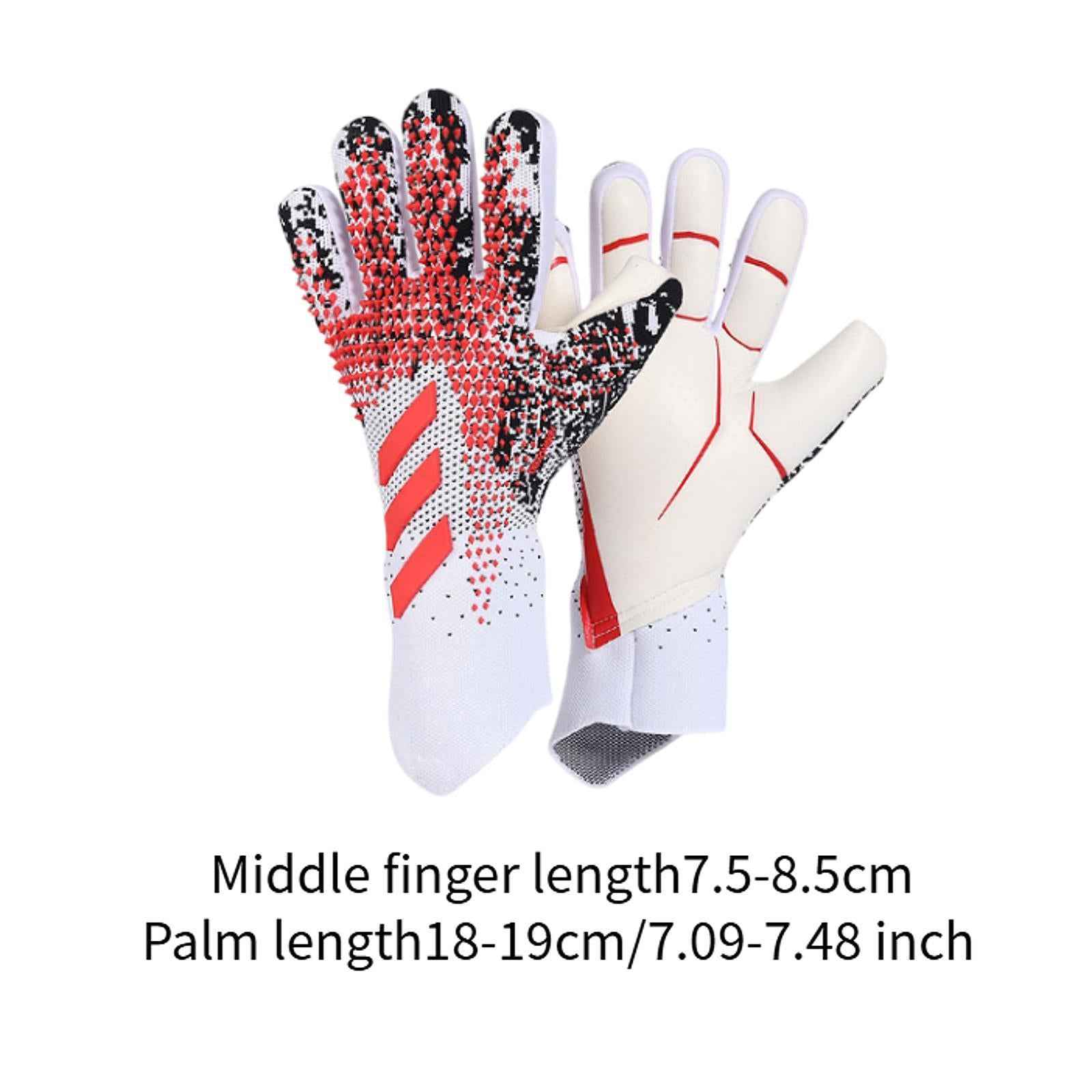 Kids Goalkeeper Gloves Sports Supplies for Football Lovers Children Beginner 8 Size Red