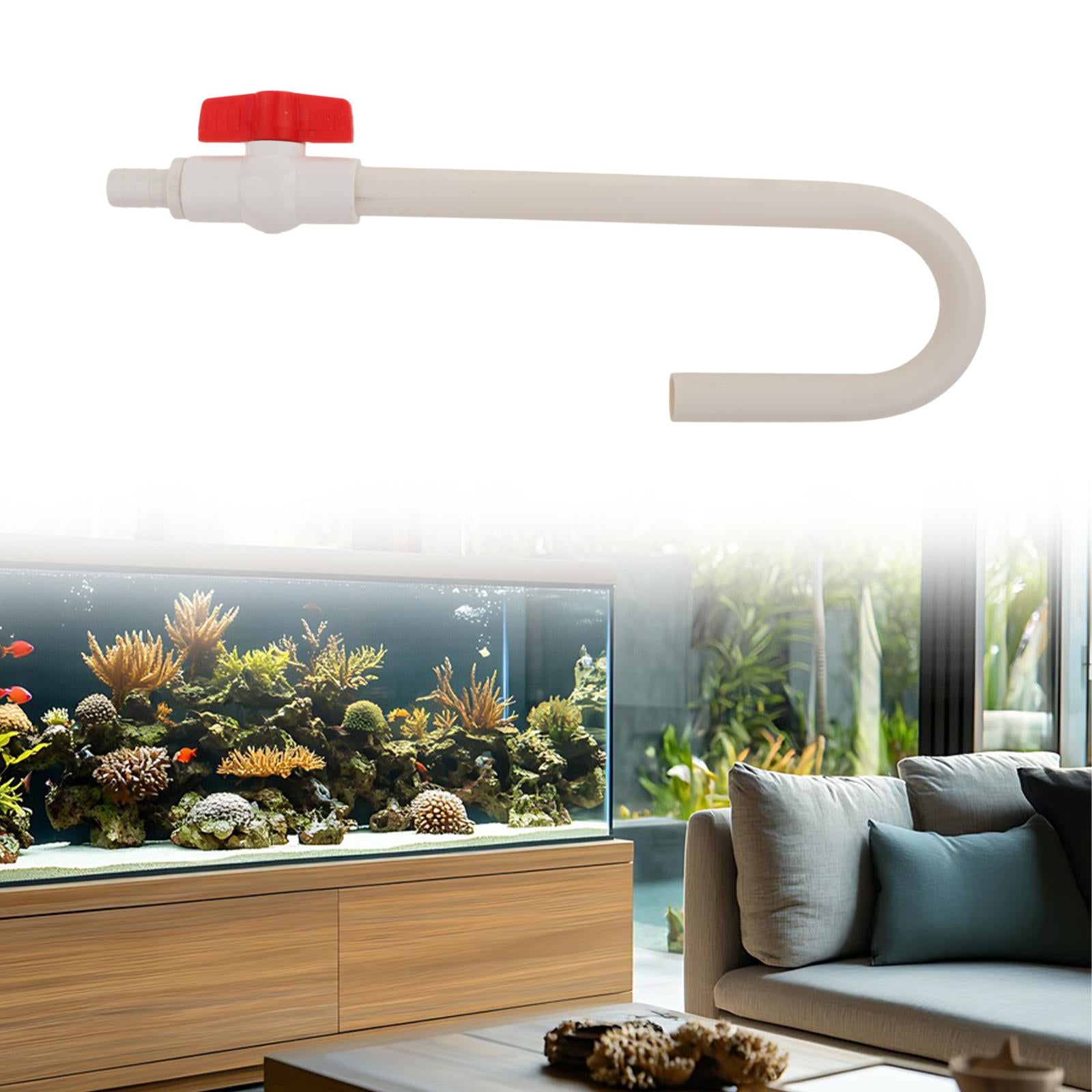 Aquarium Water Fillers Quickly Fish Tank Water Changer Auto Water Fillers Tube 16mm White