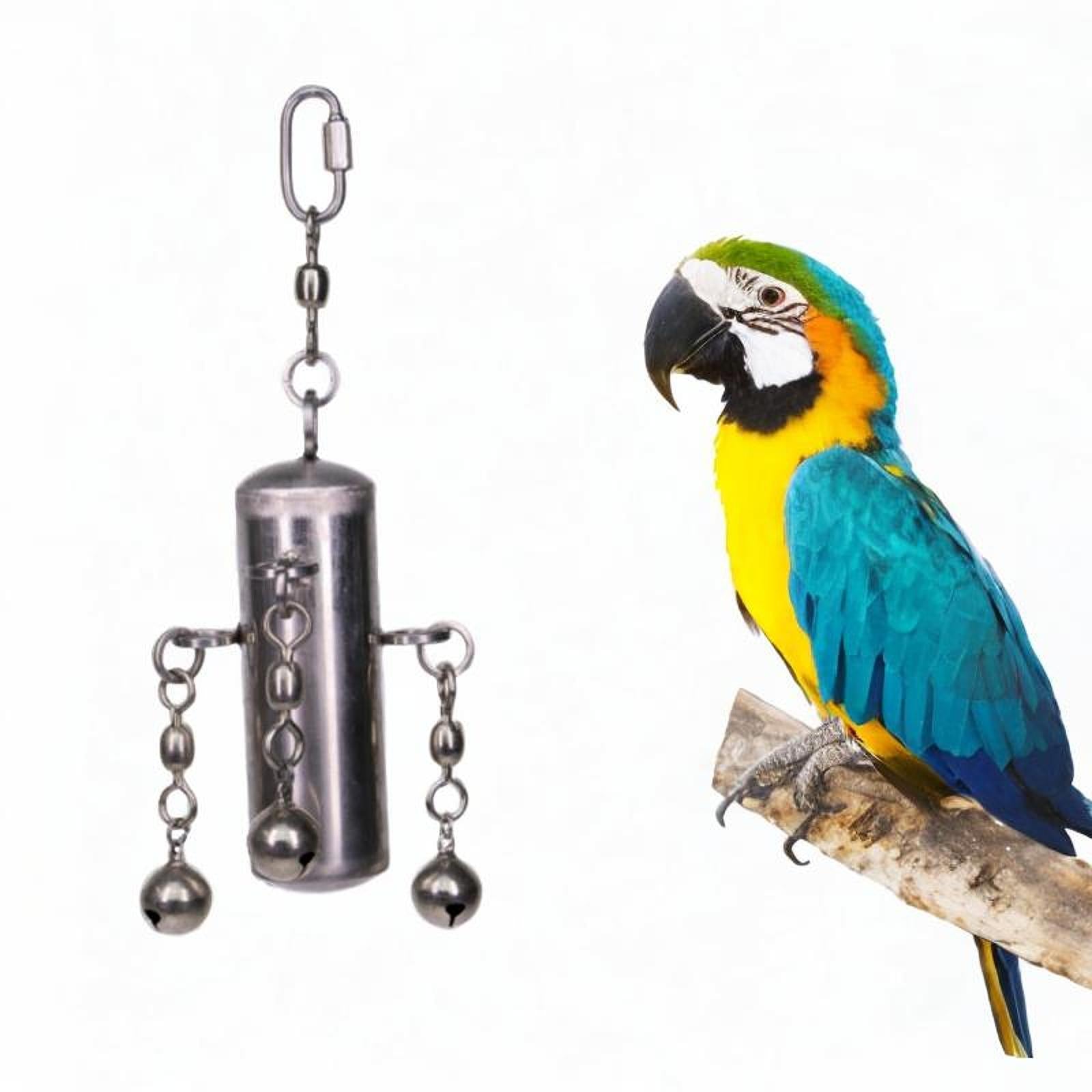 Bird Toys Swing Bite Toy for African Grey Cockatiel Medium Large Bird Parrot
