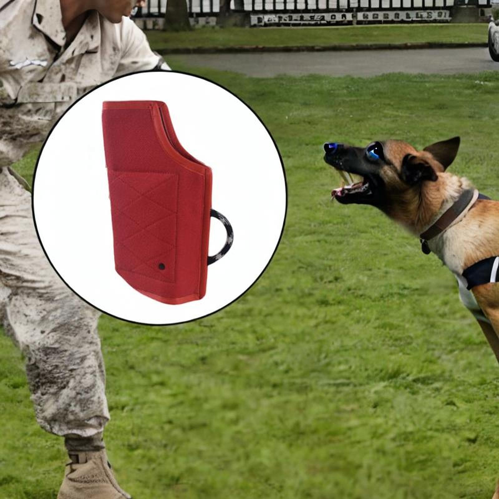 Dog Training Sleeve Puppy Biting Protection Gear for Training Playing Biting Red