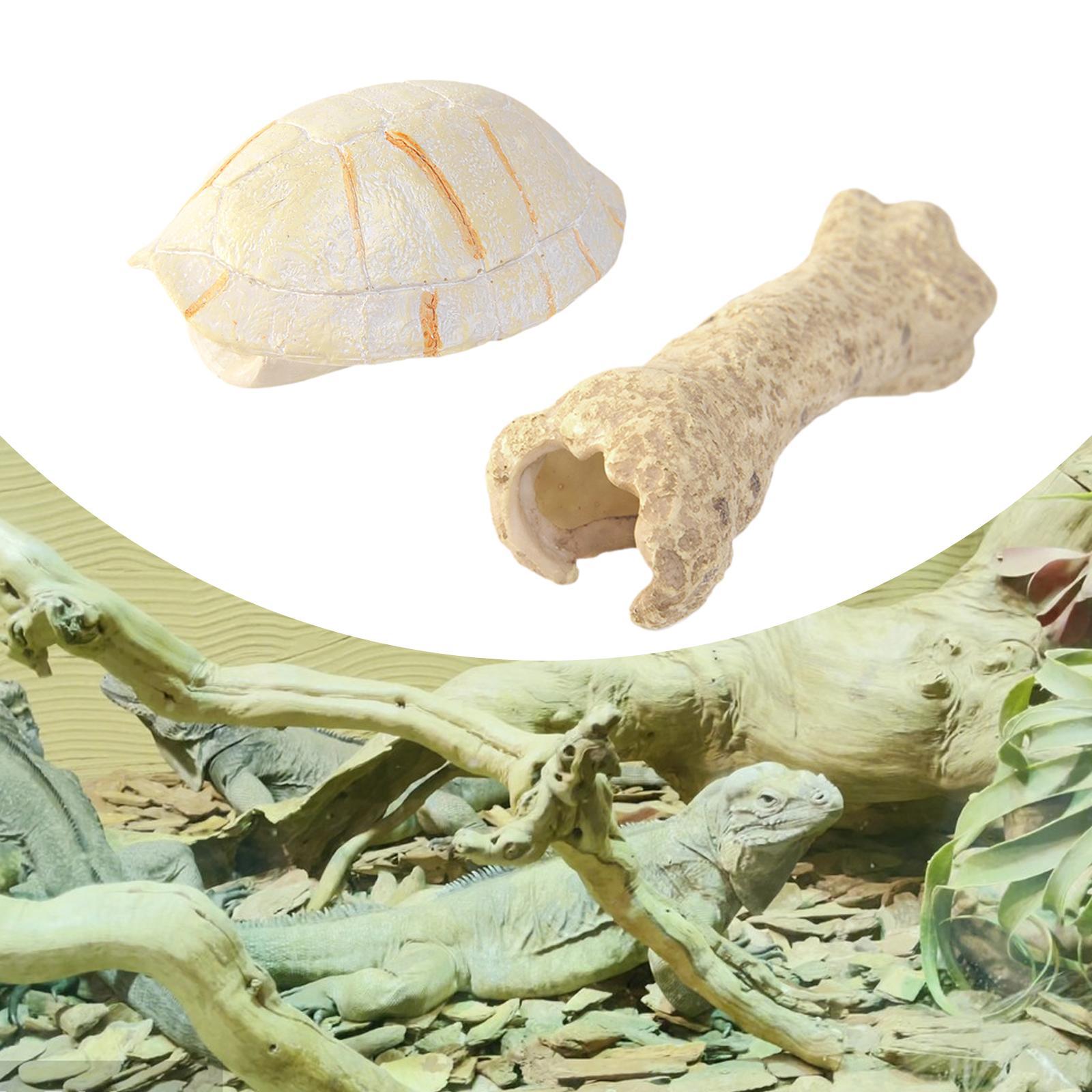 Aquarium Hideout Resin Sculpture Reptile House for Salamanders Cichlid Snake Turtle Shape