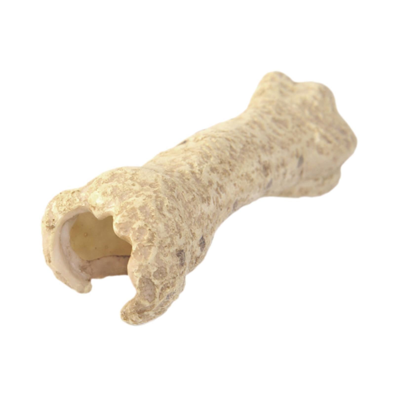 Aquarium Hideout Resin Sculpture Reptile House for Salamanders Cichlid Snake Bone Shape