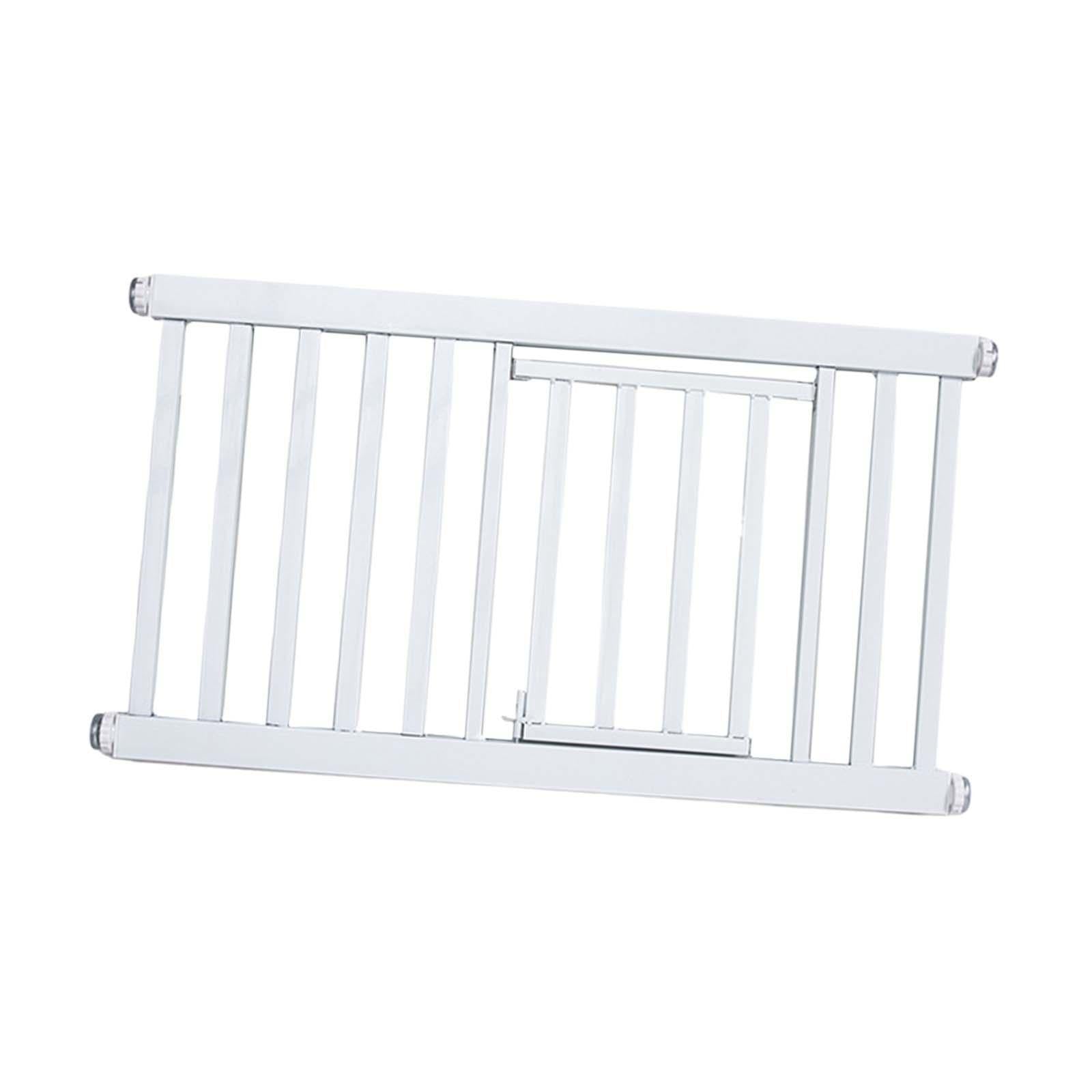 Dog Gate Room Divider Sturdy Barrier Pet Fence for Hallways Kitchen Doorways 76 to 82cm with door