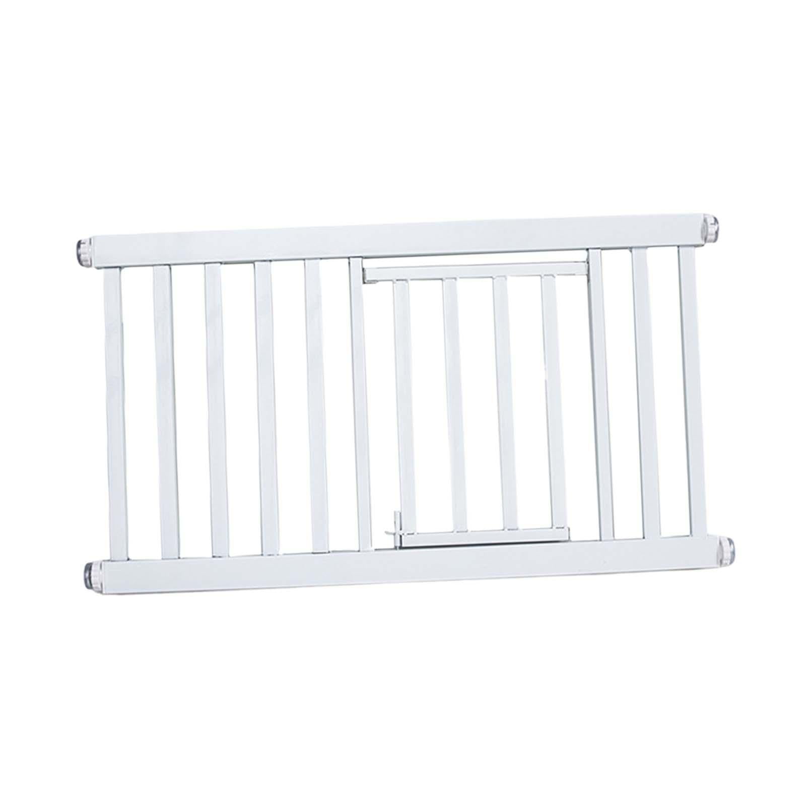 Dog Gate Room Divider Sturdy Barrier Pet Fence for Hallways Kitchen Doorways 76 to 82cm with door