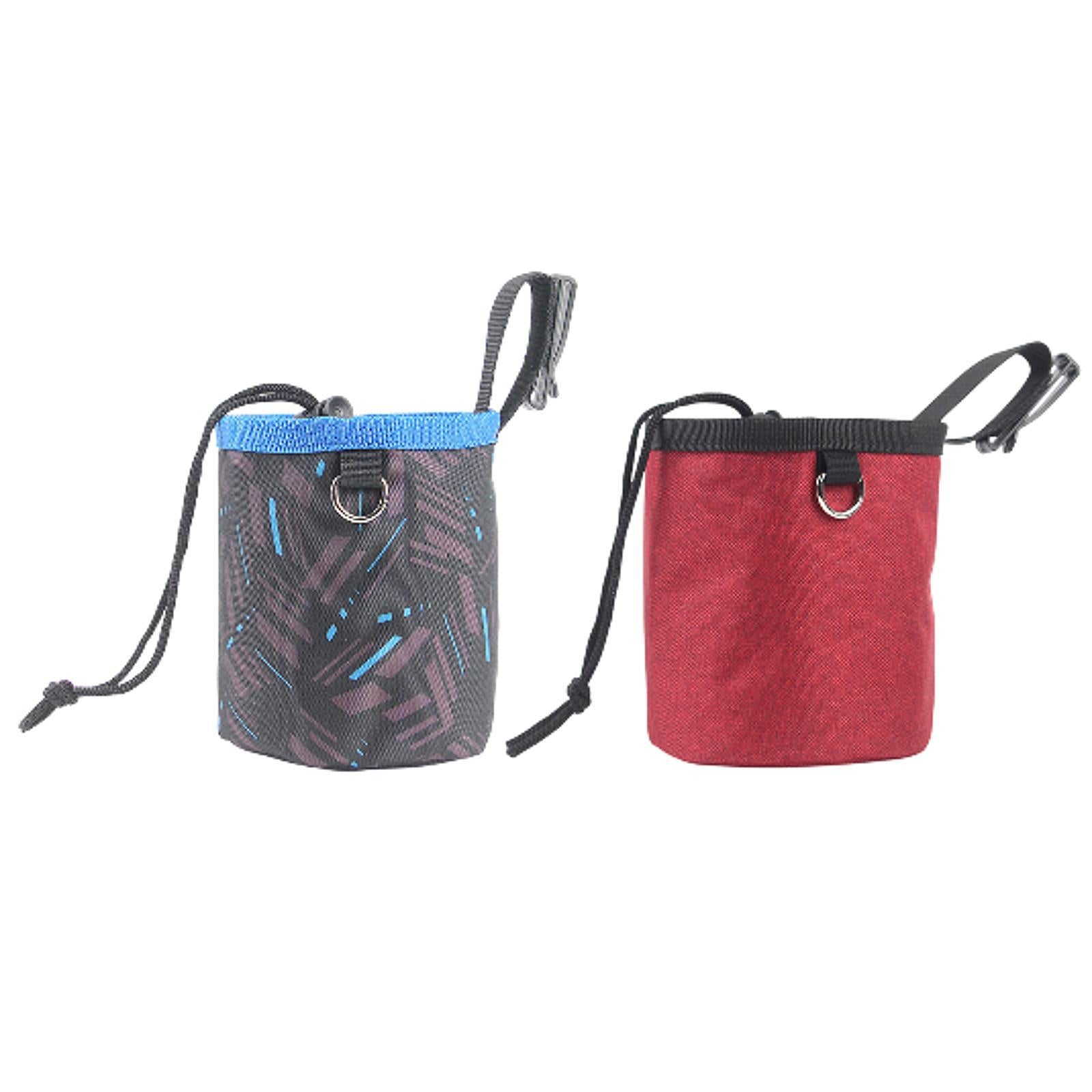 Dog Treat Pouch Bag Portable Puppy Dog Training Treat Bag for Outdoor Travel Geometric Print