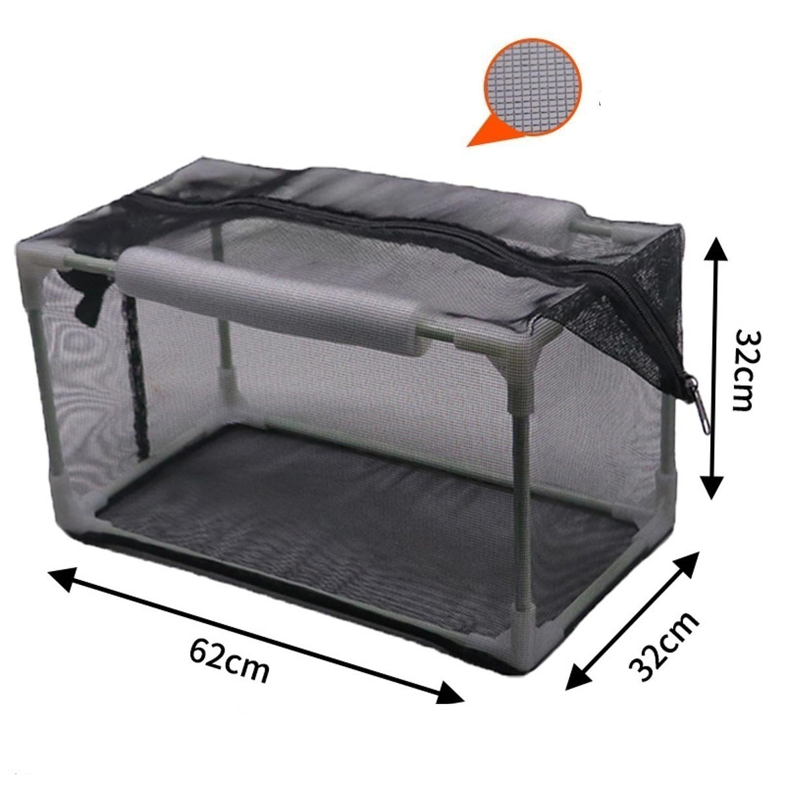 Aquarium Separation Net Breeding Box for Fish Spawn Hatchery 62x32x32cm