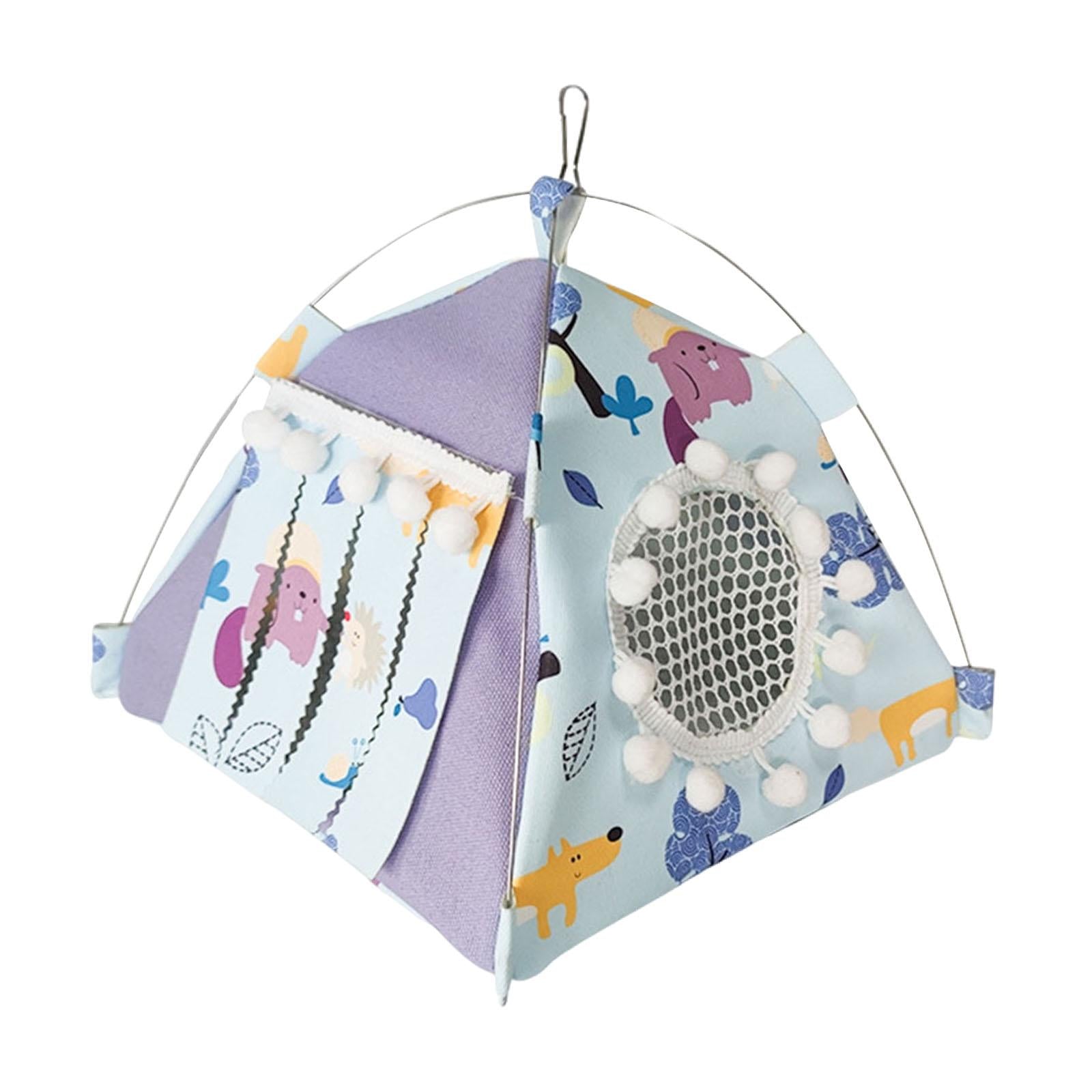 Birds Nest House Finch Cage Bird Hanging Hammock for Bird Budgies Cockatiels with door curtain