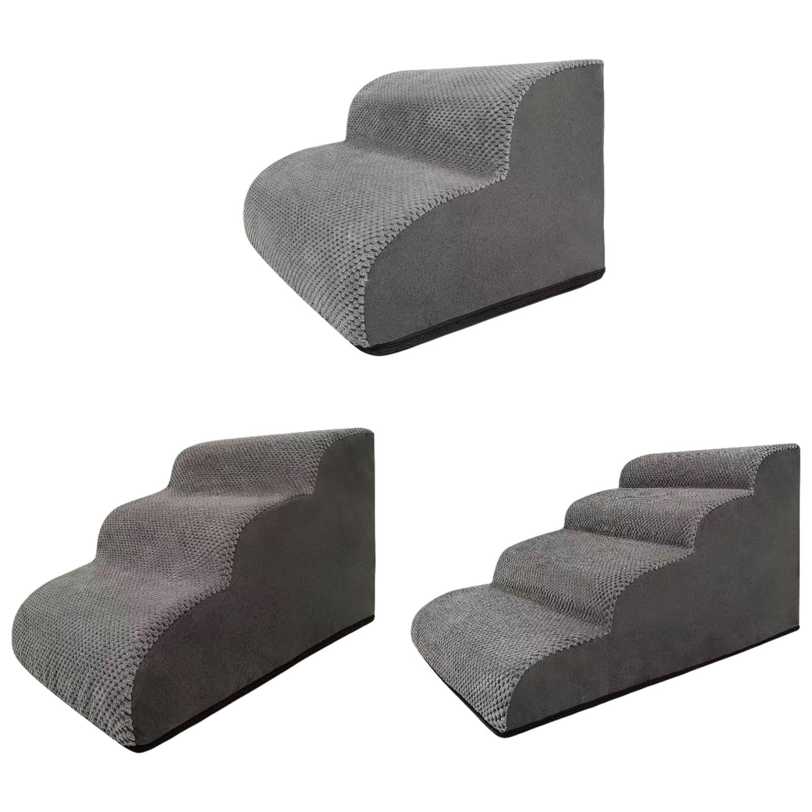 Dog Stairs Ramp Removable Washable Cover Pet Stairs for Couch High Bed Puppy 2 Steps