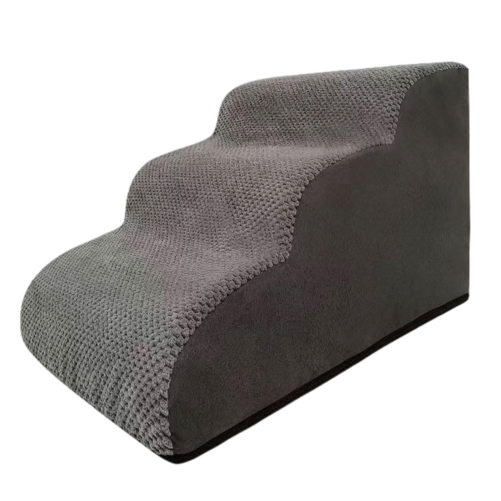 Dog Stairs Ramp Removable Washable Cover Pet Stairs for Couch High Bed Puppy 3 Steps