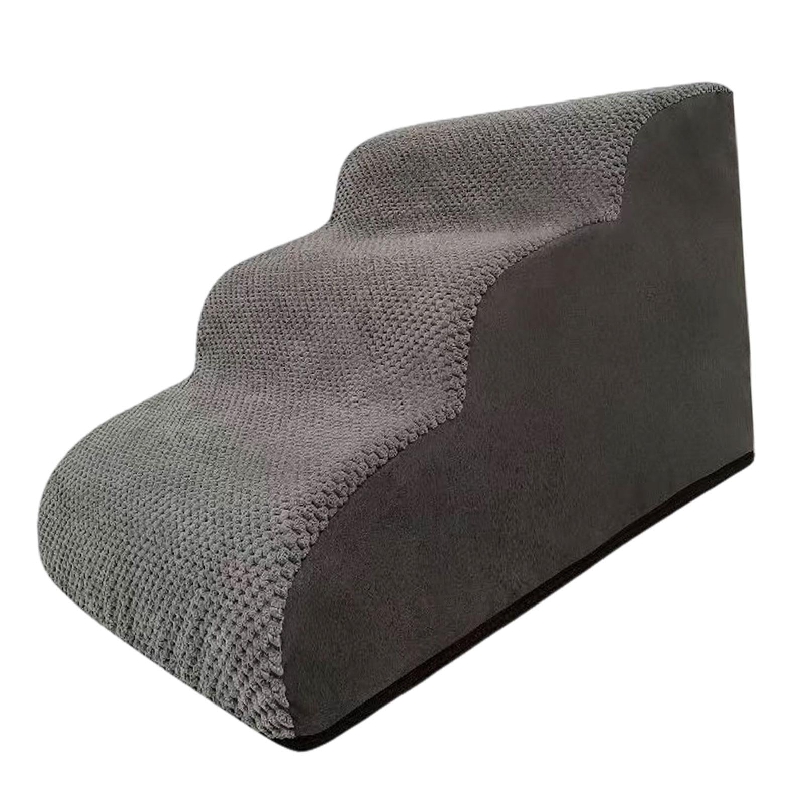 Dog Stairs Ramp Removable Washable Cover Pet Stairs for Couch High Bed Puppy 3 Steps